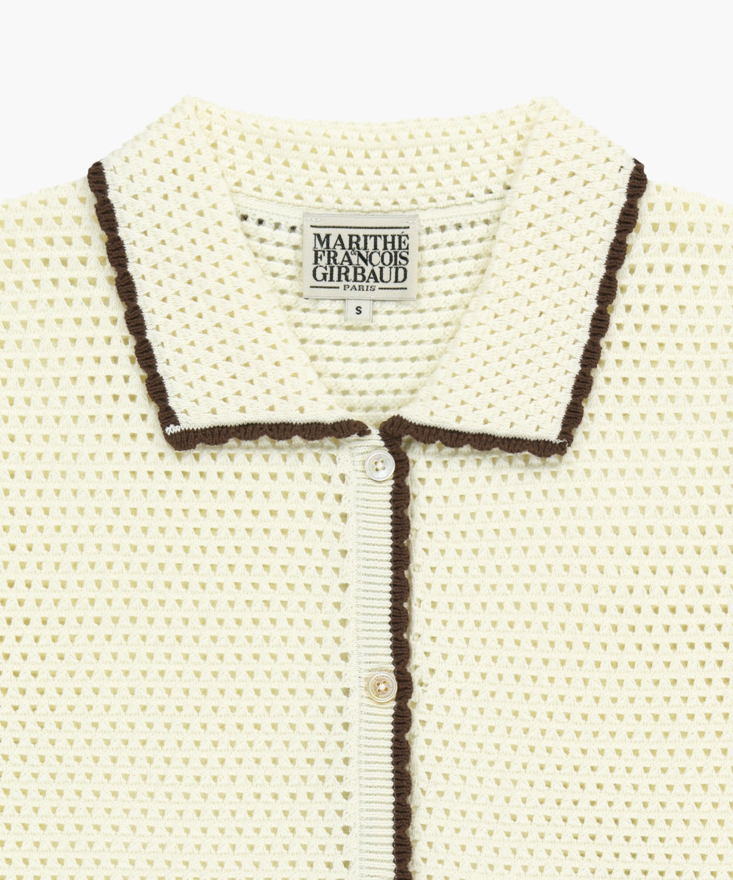 Marithe & Francois Girbaud - Crochet Half Knit Cardigan (Ivory) product image 8 | TRAB K-Fashion Australia