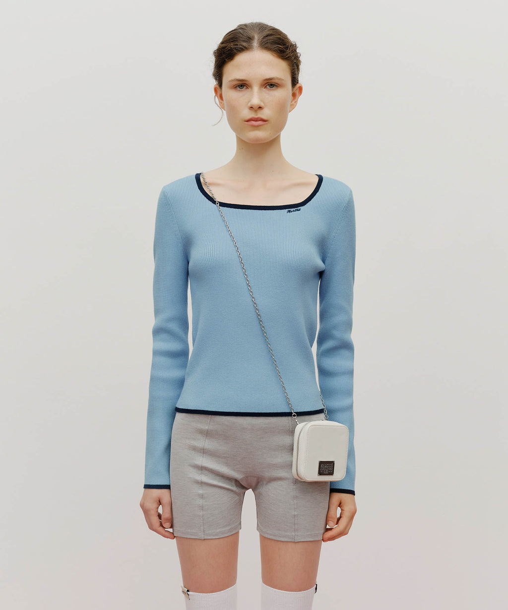 Marithe & Francois Girbaud - Classic Logo Chain Zip Wallet (Ivory) product image 8 | TRAB K-Fashion Australia