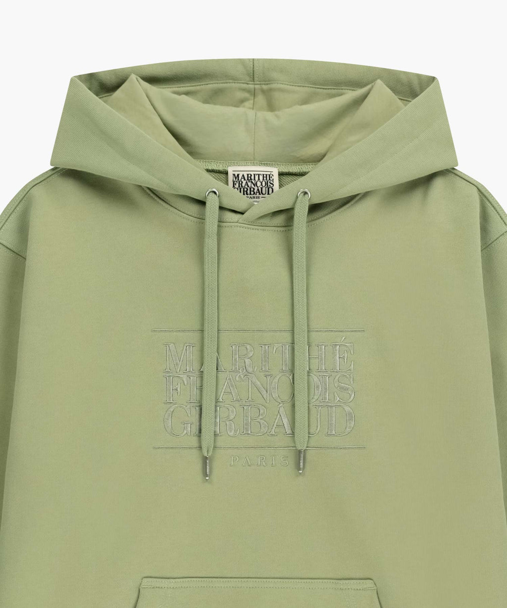 Marithe & Francois Girbaud - Classic Logo Embroidery Hoodie (Olive) product image 8 | TRAB K-Fashion Australia