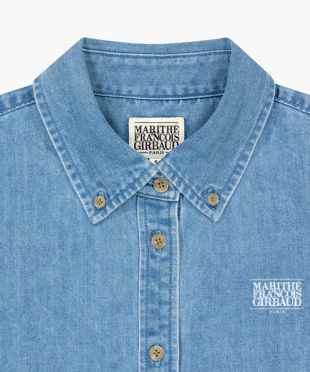 Marithe & Francois Girbaud - Crop Denim Shirt (Light Blue) product image 8 | TRAB K-Fashion Australia