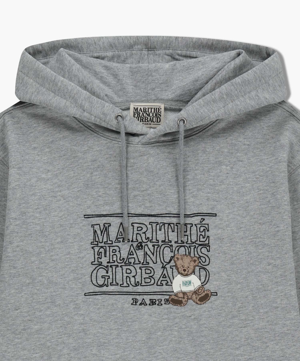 Marithe & Francois Girbaud - Doodle Classic Bear Hoodie (Heather Gray) product image 8 | TRAB K-Fashion Australia