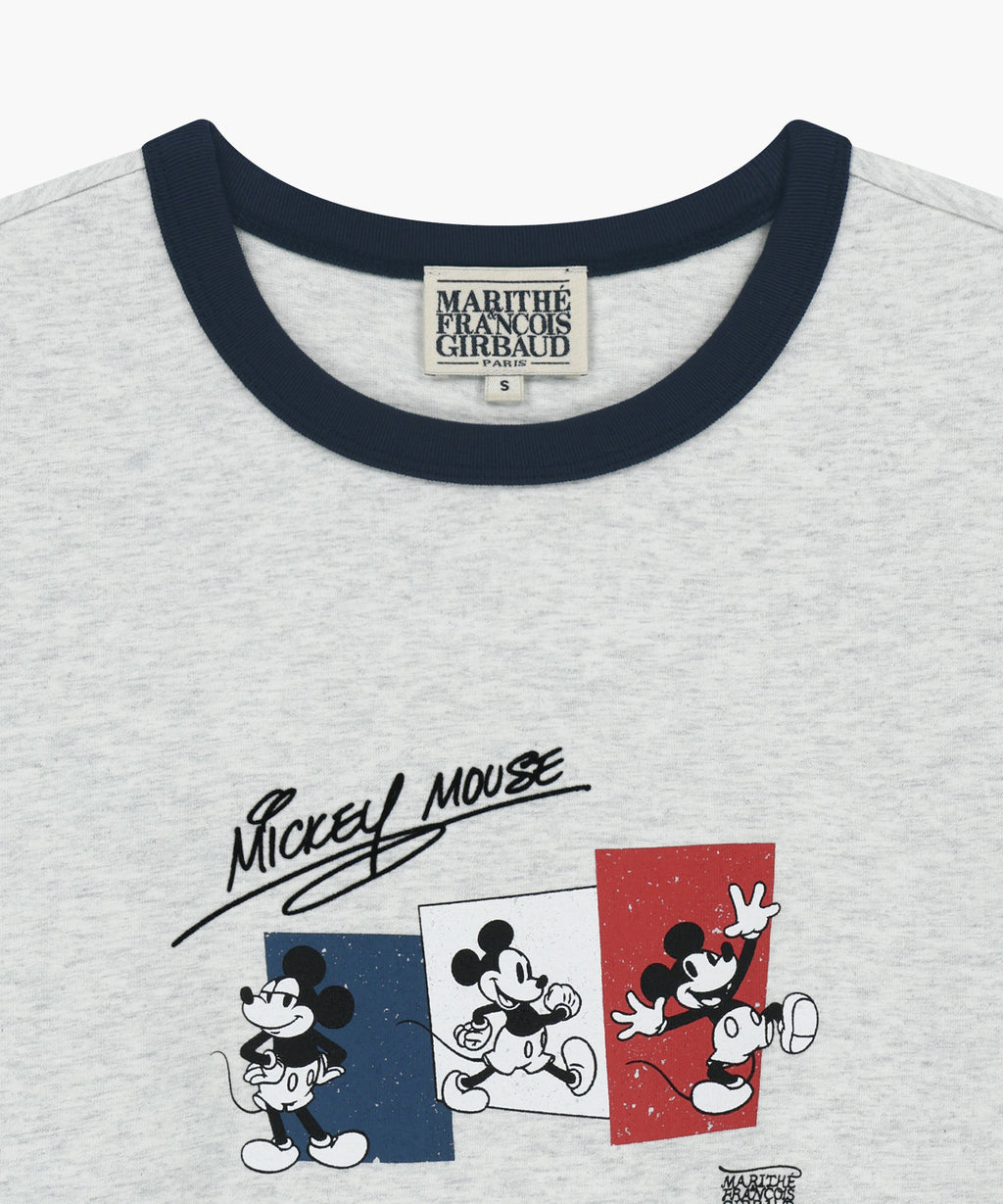 Marithe & Francois Girbaud - Mickey_french Ringer Tee (Light Heather Gray) product image 8 | TRAB K-Fashion Australia
