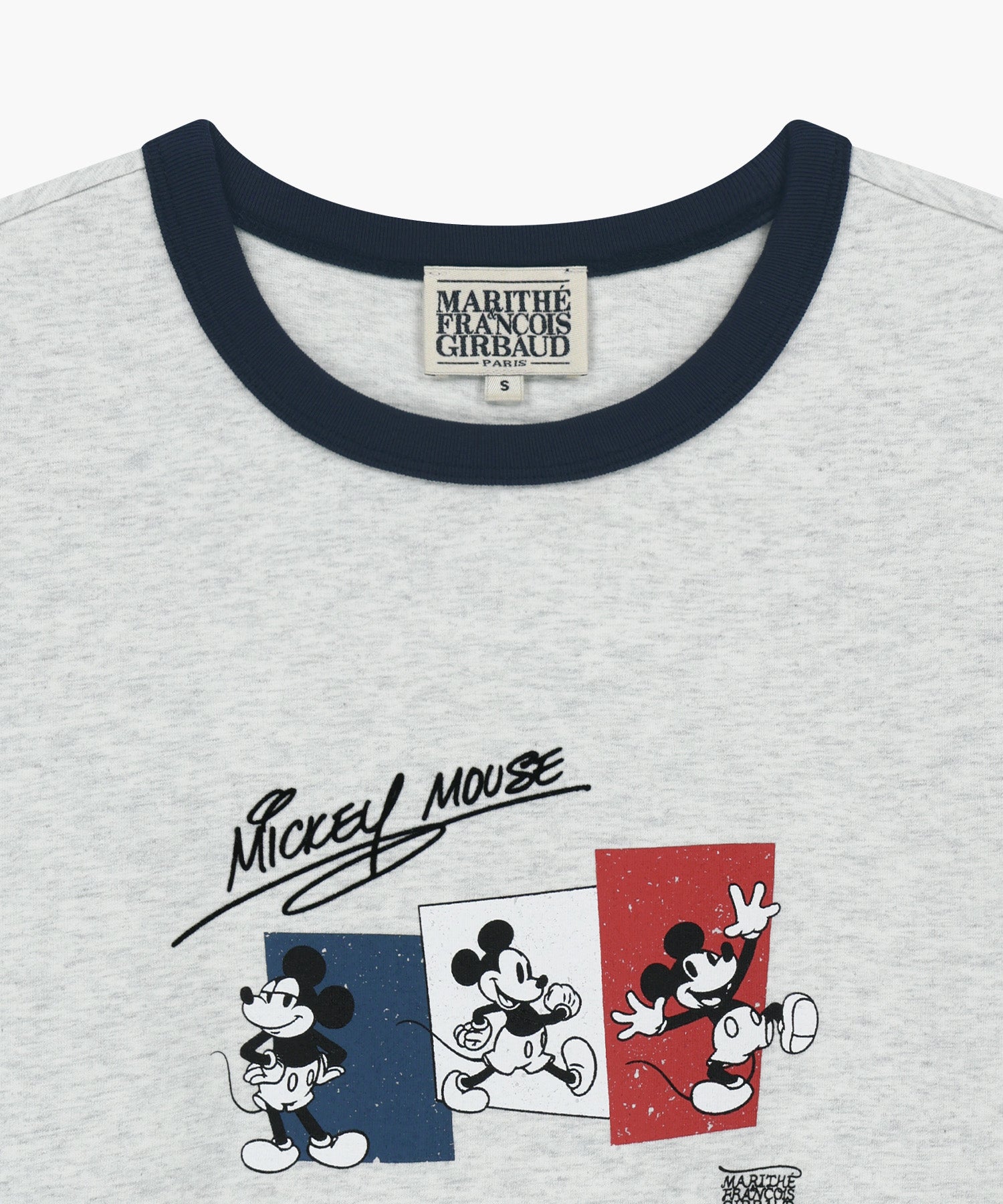 Marithe & Francois Girbaud - Mickey_french Ringer Tee (Light Heather Gray) product image 8 | TRAB K-Fashion Australia
