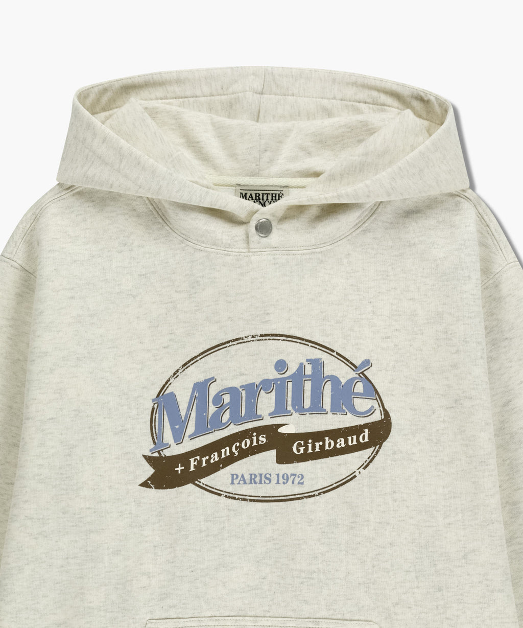 Marithe & Francois Girbaud - Vintage Stamp Graphic Hoodie (brushed) (Oatmeal) product image 8 | TRAB K-Fashion Australia