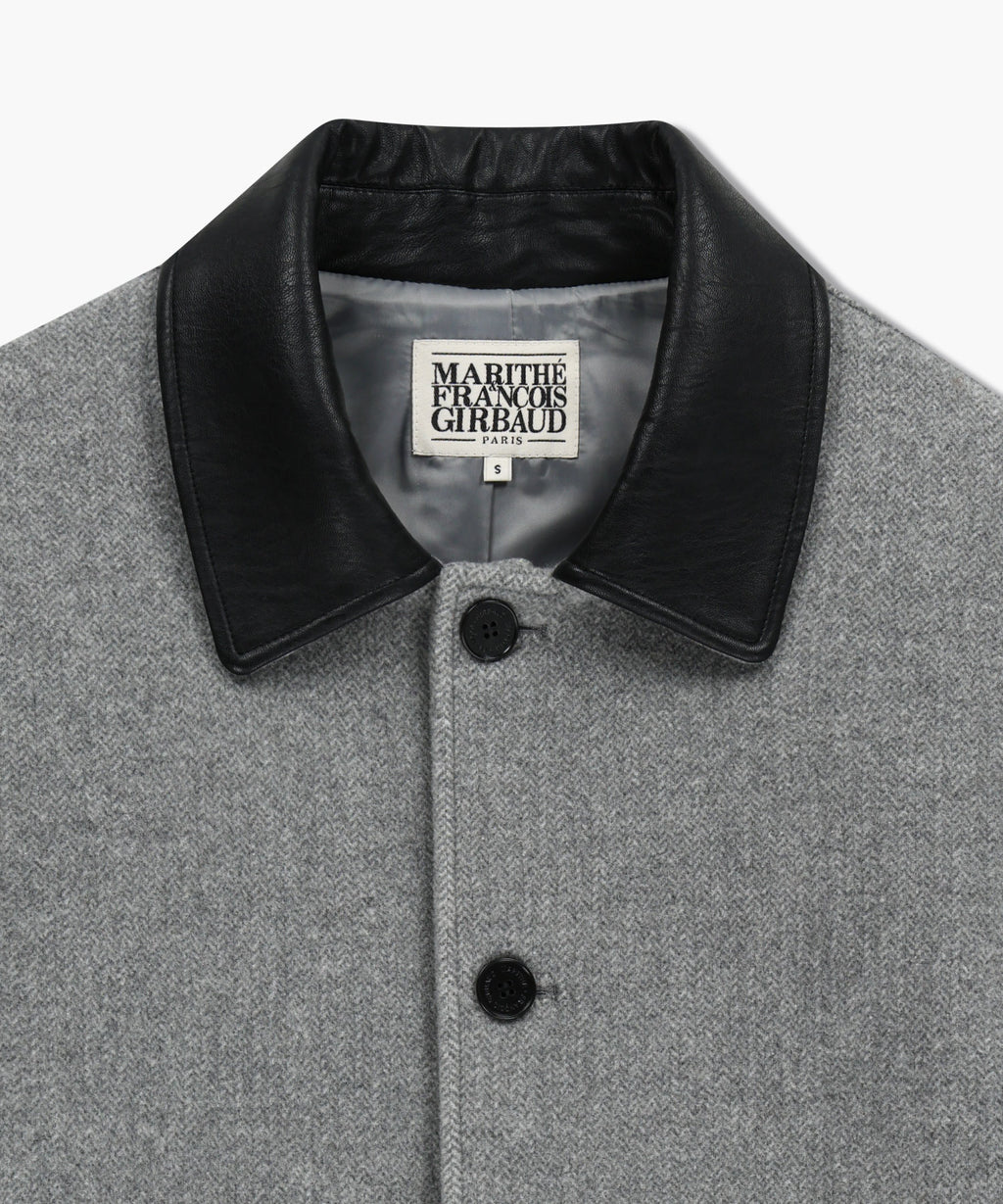 Marithe & Francois Girbaud - Collar Point Half Coat (Gray) product image 8 | TRAB K-Fashion Australia