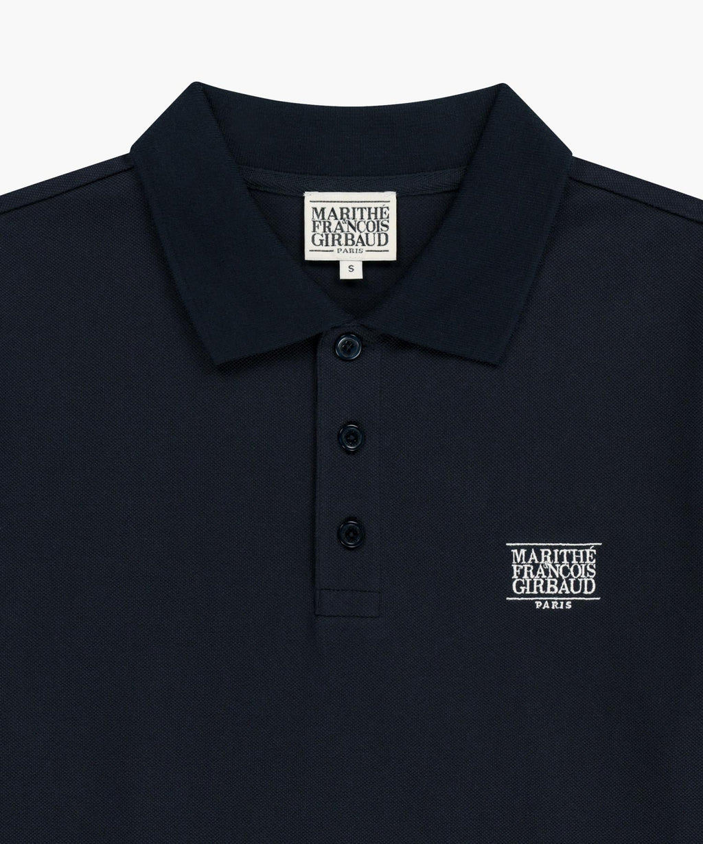 Marithe & Francois Girbaud - Small Classic Logo Pk Collar Tee (Navy) product image 8 | TRAB K-Fashion Australia