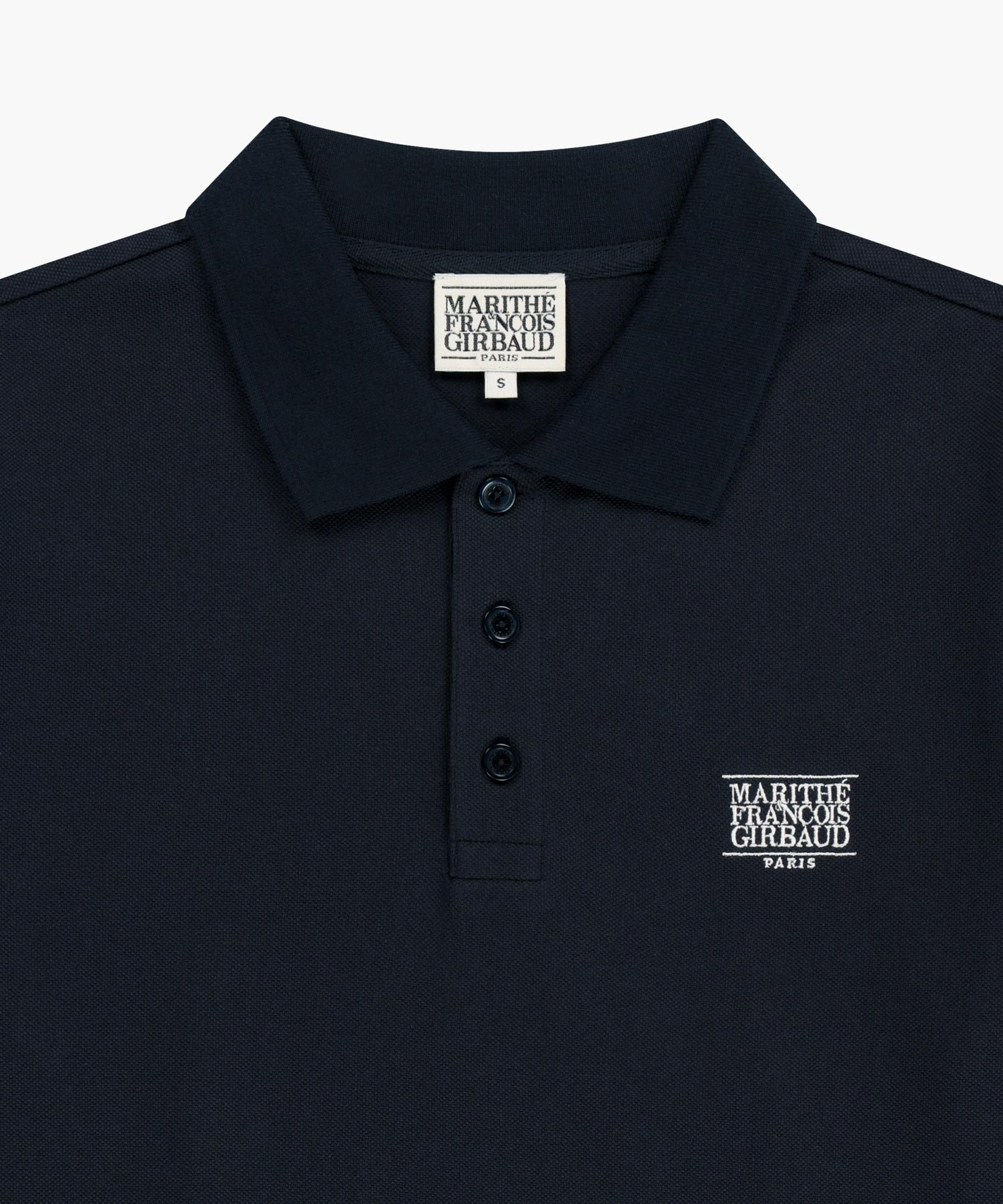 Marithe & Francois Girbaud - Small Classic Logo Pk Collar Tee (Navy) product image 8 | TRAB K-Fashion Australia