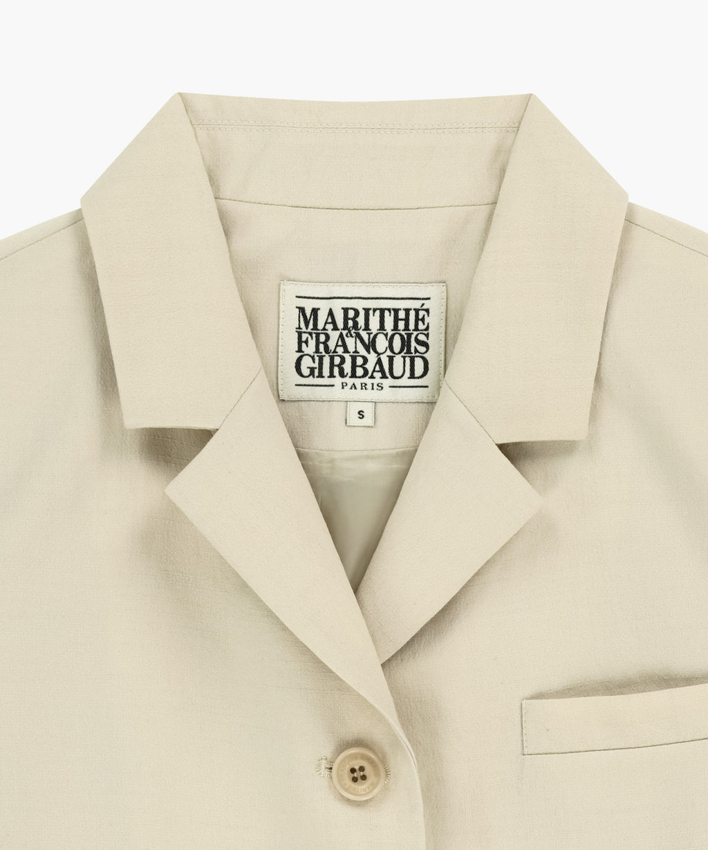 Marithe & Francois Girbaud - Half Sleeve Jacket (Beige) product image 8 | TRAB K-Fashion Australia