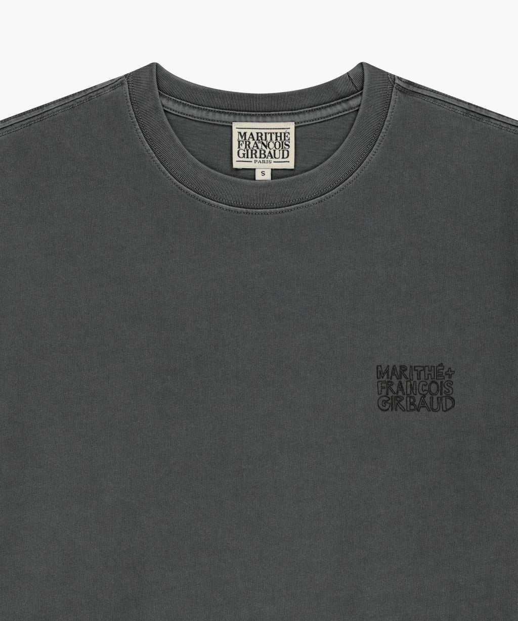 Marithe & Francois Girbaud - Drawing Logo Dyeing Tee (Charcoal) product image 8 | TRAB K-Fashion Australia