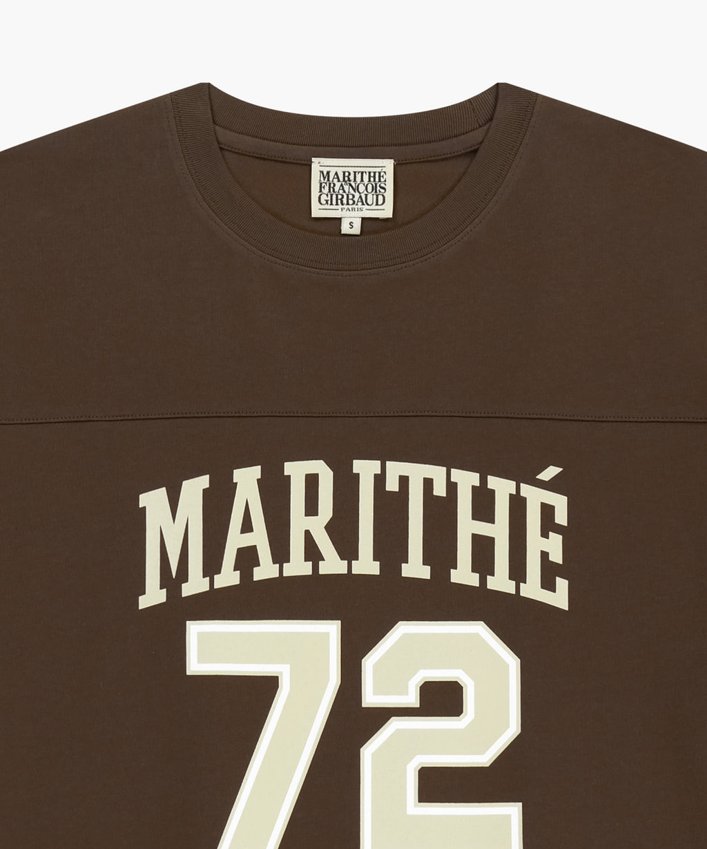 Marithe & Francois Girbaud - Aerocool Football Oversized Tee (Brown) product image 8 | TRAB K-Fashion Australia