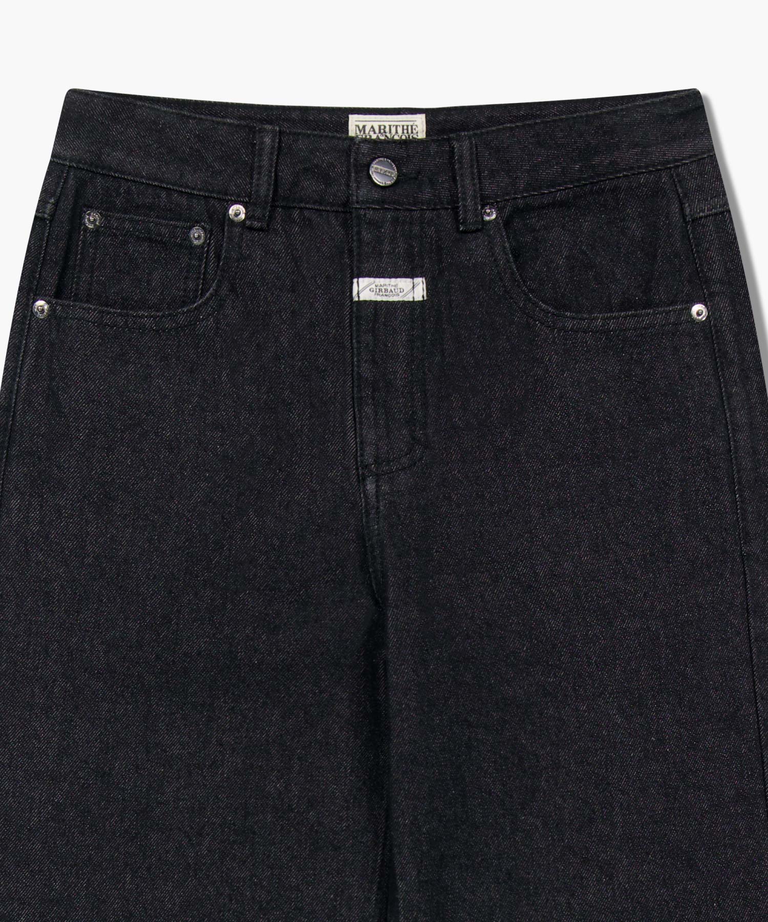 Marithe & Francois Girbaud - Straight Fit Raw Denim Pants (Black) product image 8 | TRAB K-Fashion Australia