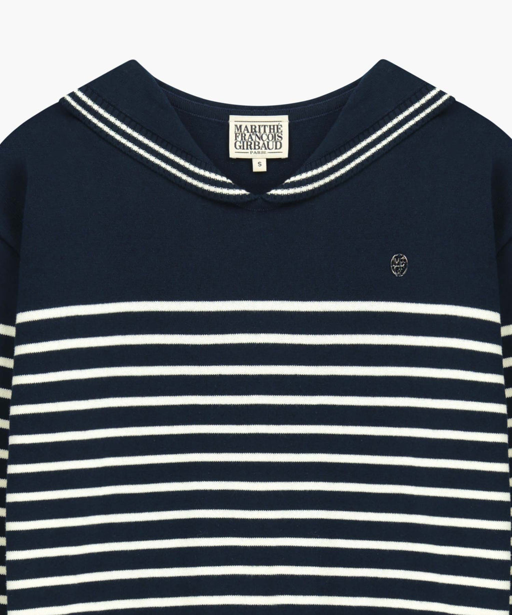 Marithe & Francois Girbaud - Sailor Knit Pullover (Navy) product image 8 | TRAB K-Fashion Australia