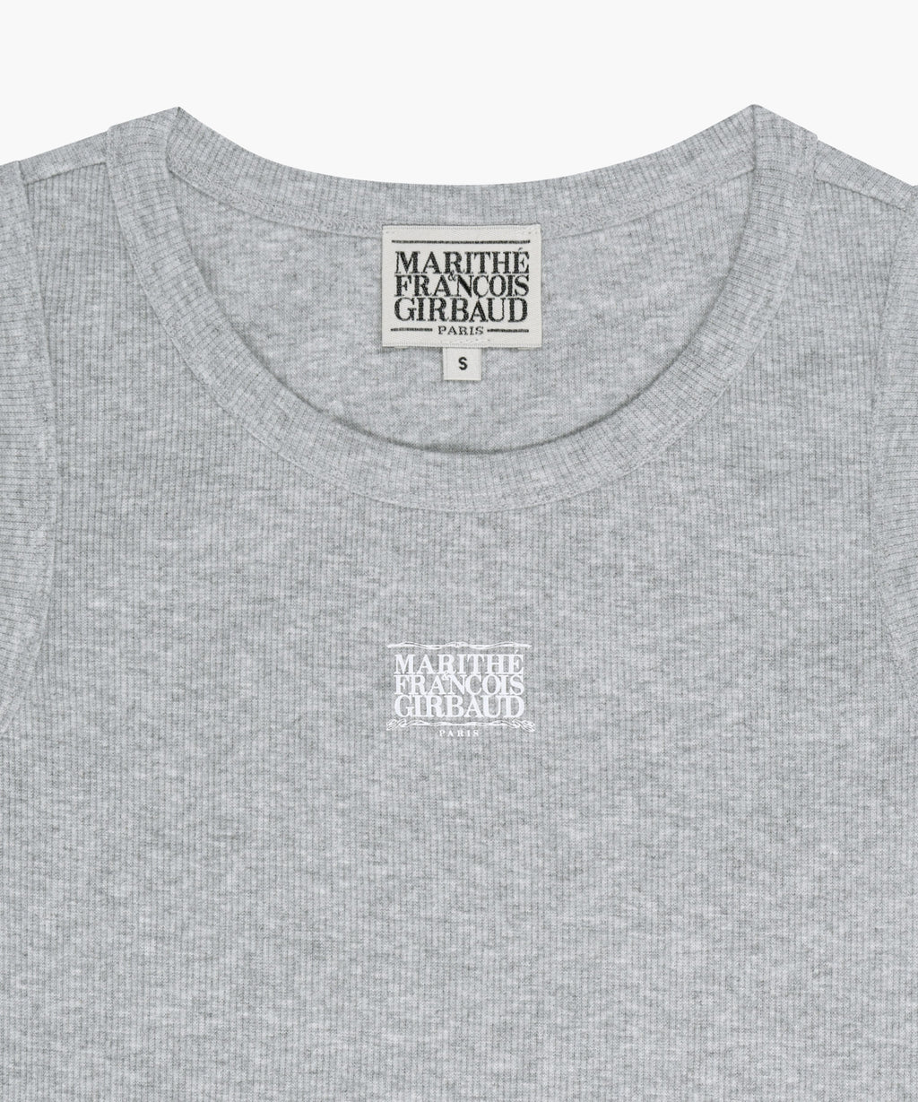 Marithe & Francois Girbaud - Ribbon Classic Logo Sleeveless (Heather Gray) product image 8 | TRAB K-Fashion Australia