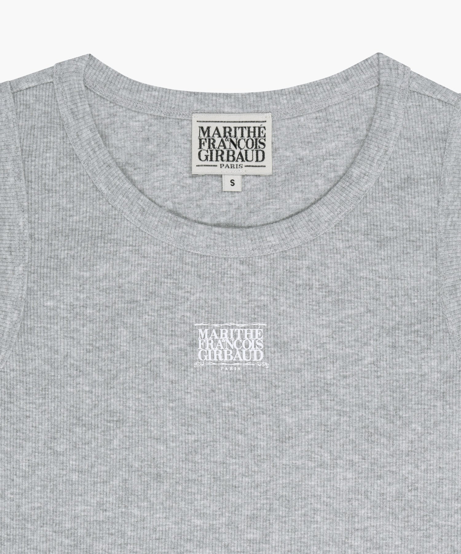 Marithe & Francois Girbaud - Ribbon Classic Logo Sleeveless (Heather Gray) product image 8 | TRAB K-Fashion Australia