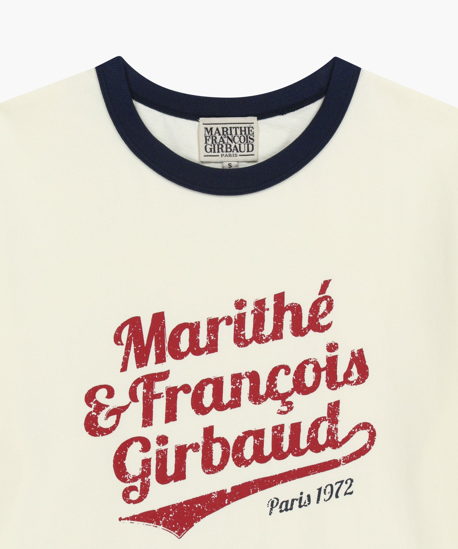 Marithe & Francois Girbaud - Vintage Logo Ringer Tee (Ivory) product image 8 | TRAB K-Fashion Australia
