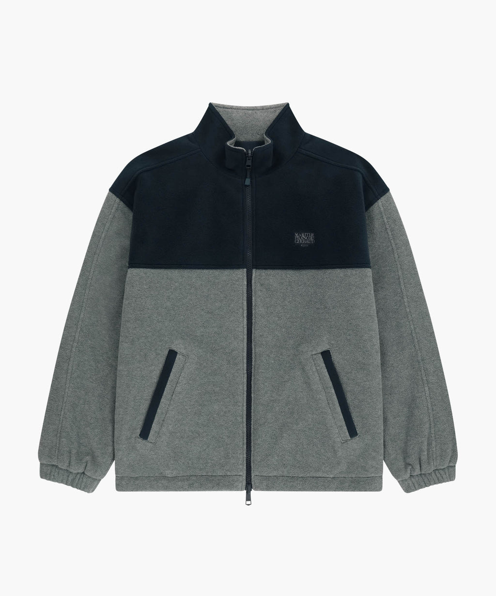 Marithe & Francois Girbaud - Classic Logo Reversible Fleece Jacket (Gray) product image 8 | TRAB K-Fashion Australia