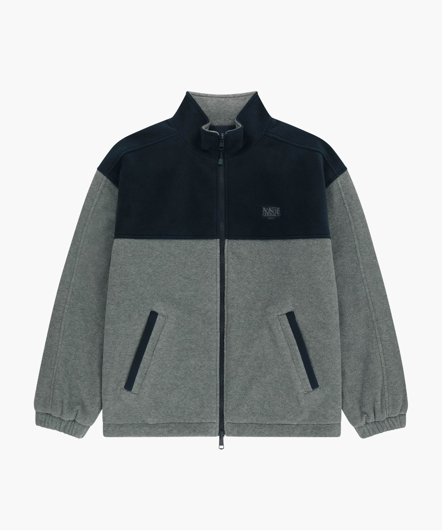 Marithe & Francois Girbaud - Classic Logo Reversible Fleece Jacket (Gray) product image 8 | TRAB K-Fashion Australia