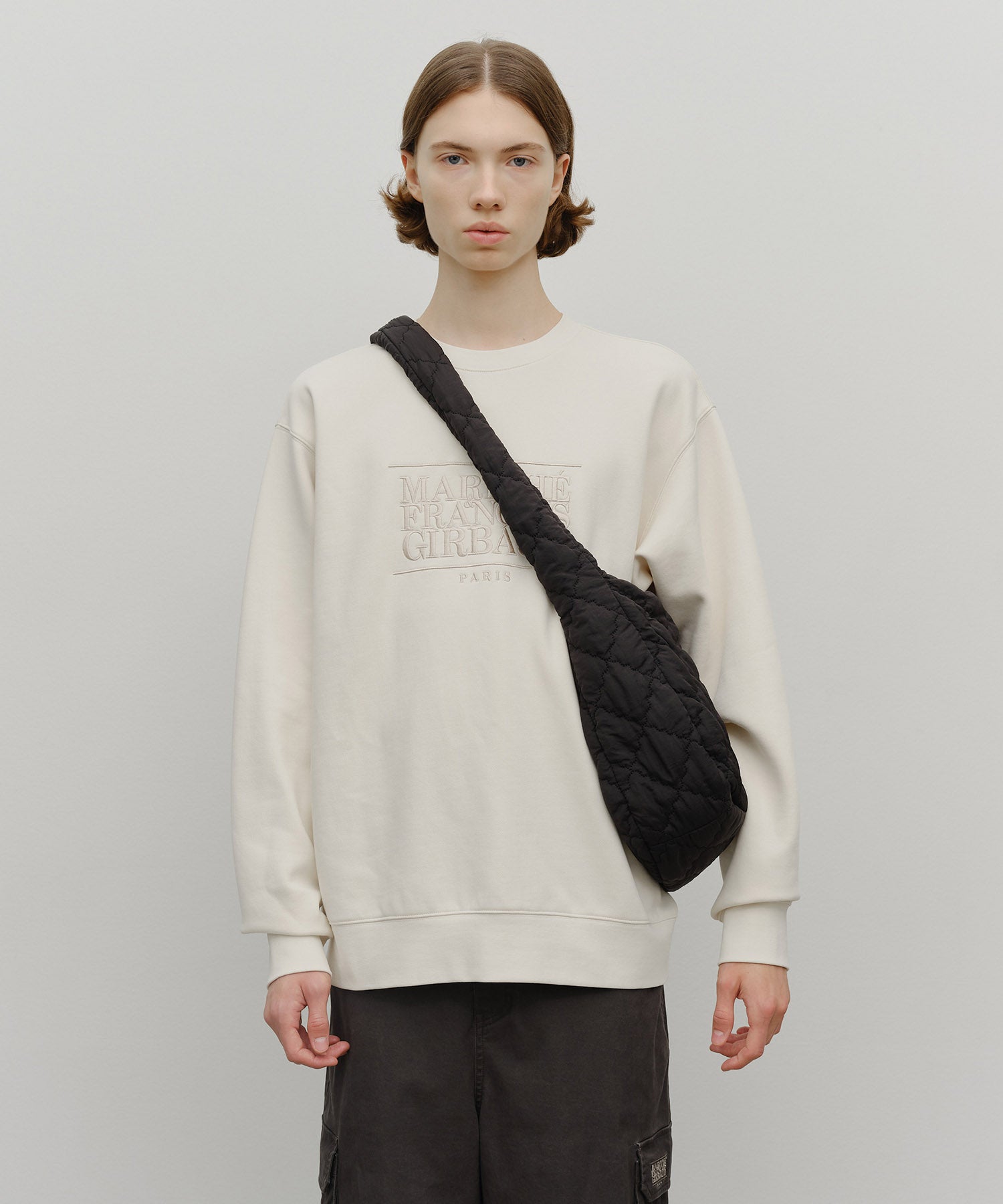Marithe & Francois Girbaud - Classic Logo Padding Cross Bag (Black) product image 8 | TRAB K-Fashion Australia