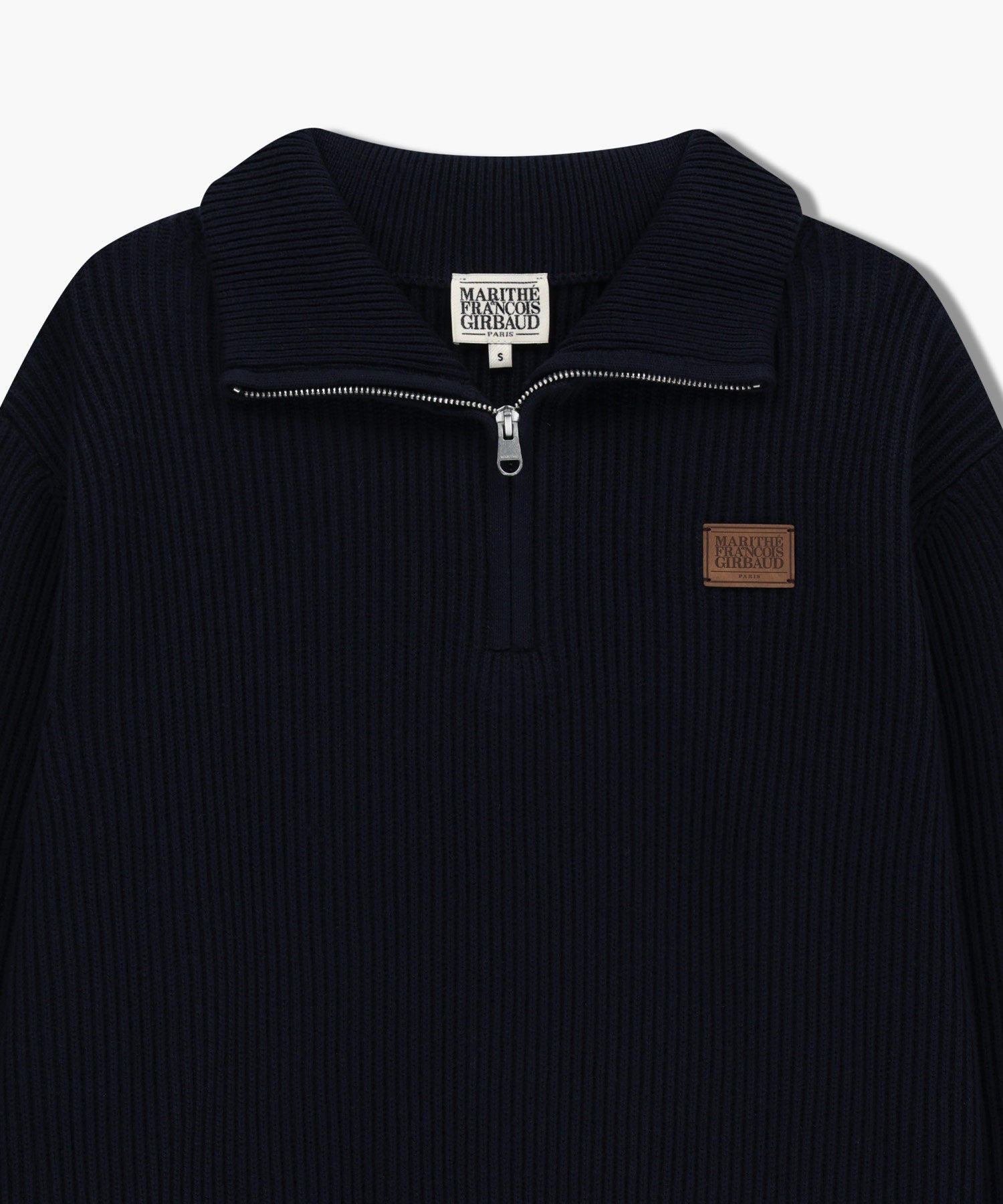 Marithe & Francois Girbaud - Half Neck Zipup Knit (Navy) product image 8 | TRAB K-Fashion Australia