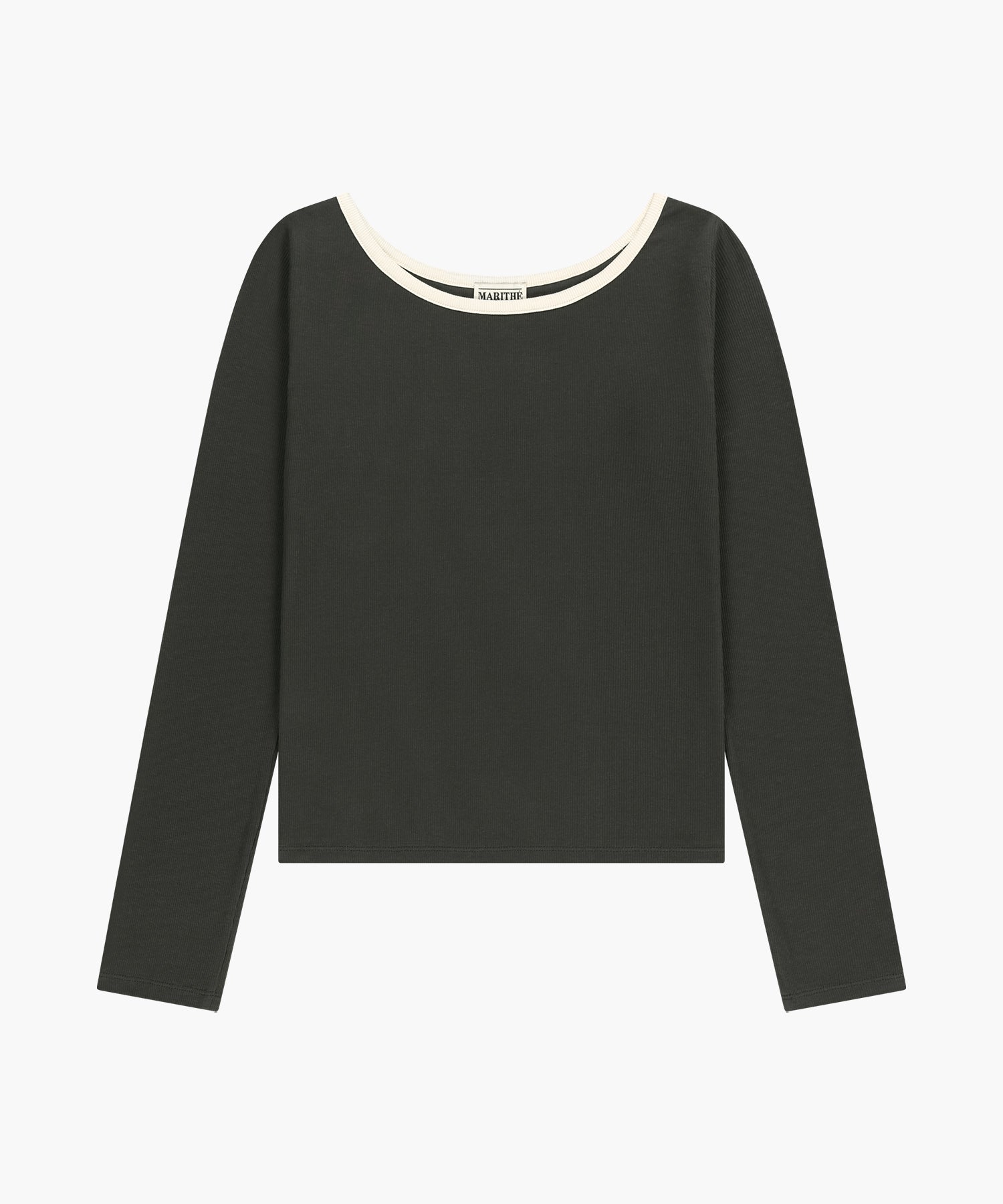 Marithe & Francois Girbaud - Sleeveless Layered Long Sleeve Tee (Charcoal) product image 8 | TRAB K-Fashion Australia