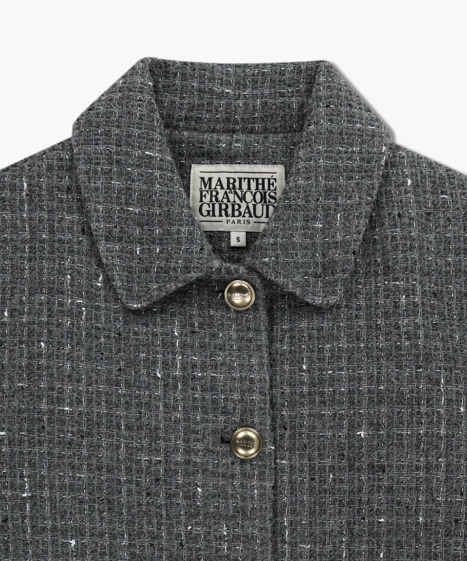 Marithe & Francois Girbaud - Collar Tweed Jacket (Gray) product image 8 | TRAB K-Fashion Australia