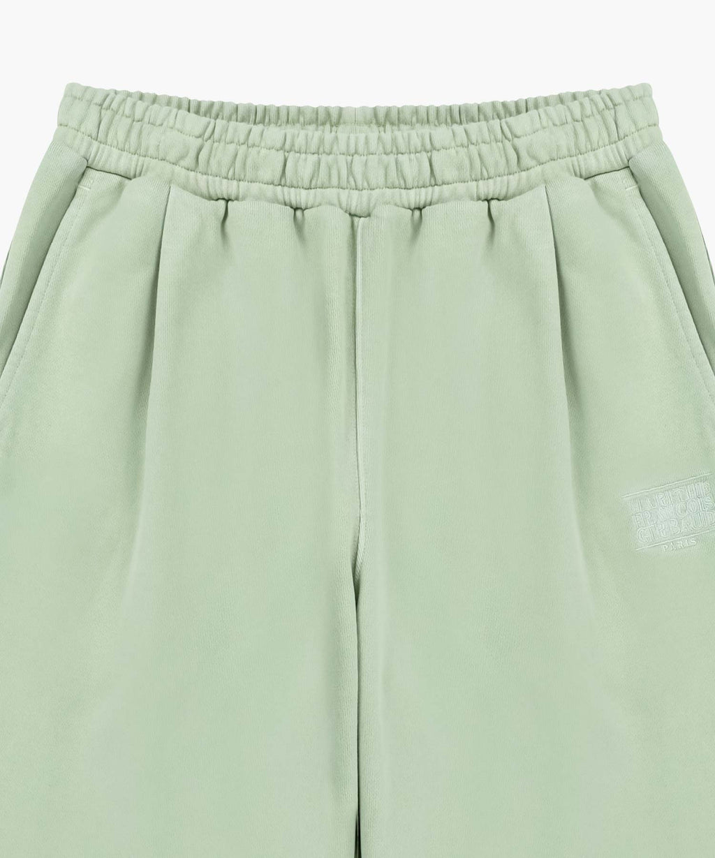 Marithe & Francois Girbaud - Outline Classic Logo Dyeing Tuck Wide Sweat Pants (Mint) product image 8 | TRAB K-Fashion Australia
