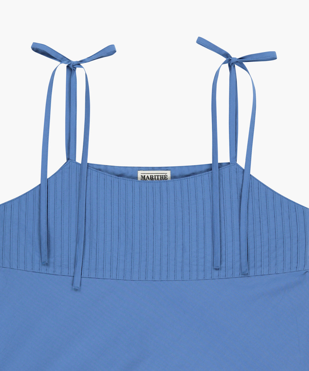 Marithe & Francois Girbaud - Pintuck Camisole Blouse (Blue) product image 8 | TRAB K-Fashion Australia