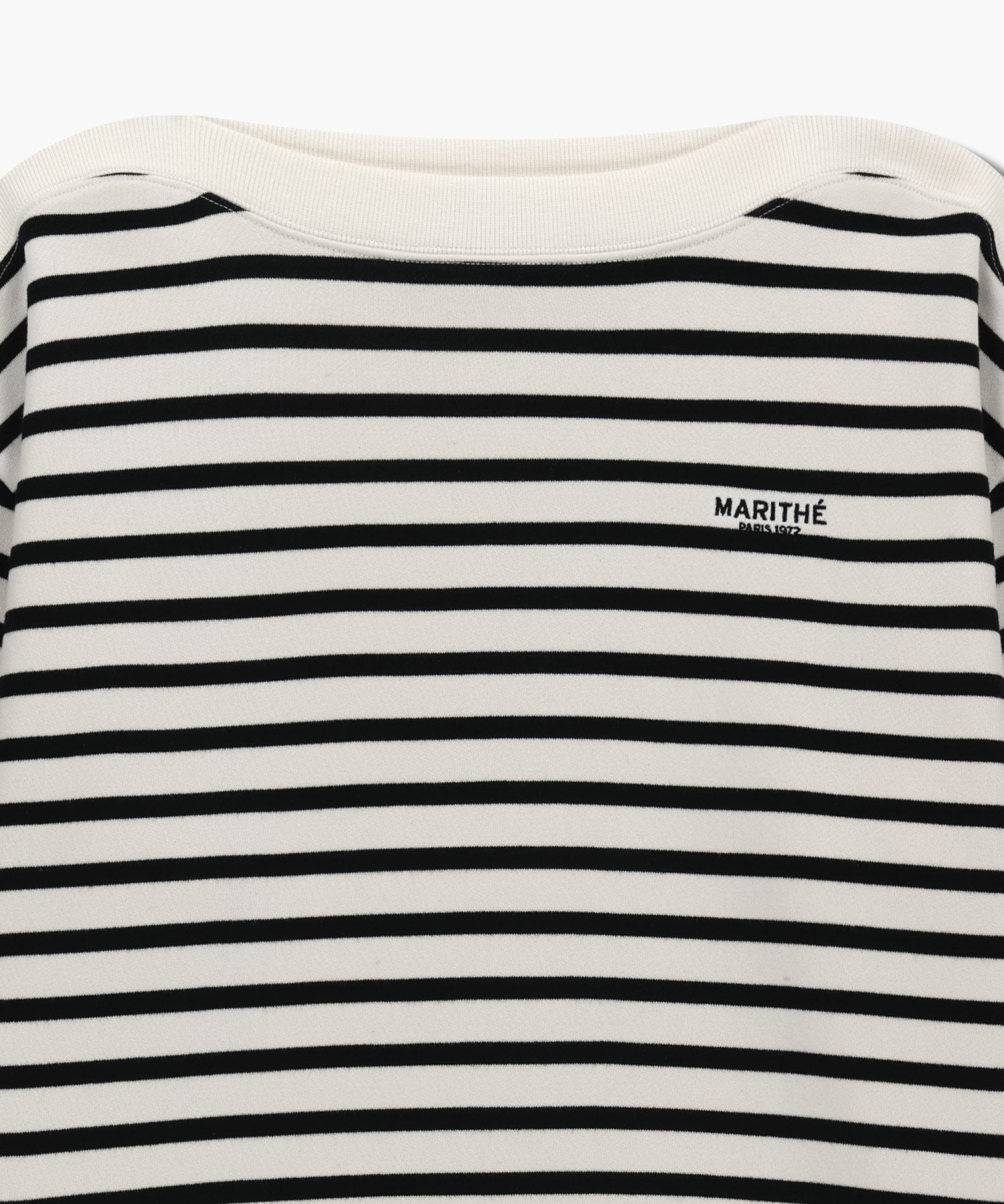 Marithe & Francois Girbaud - Boat Neck Oversized Sweatshirt (Ivory) product image 8 | TRAB K-Fashion Australia