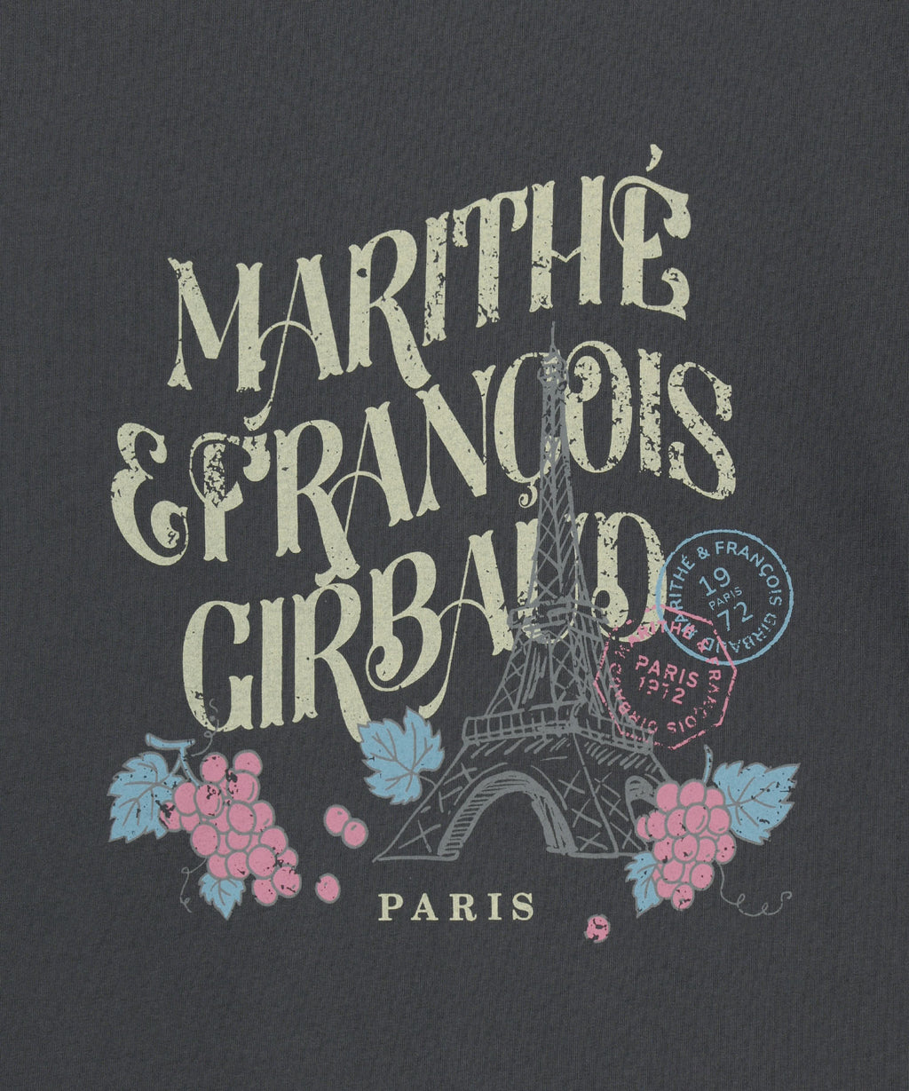 Marithe & Francois Girbaud - Vintage Eiffel Tower Logo Oversized Tee (Charcoal) product image 8 | TRAB K-Fashion Australia
