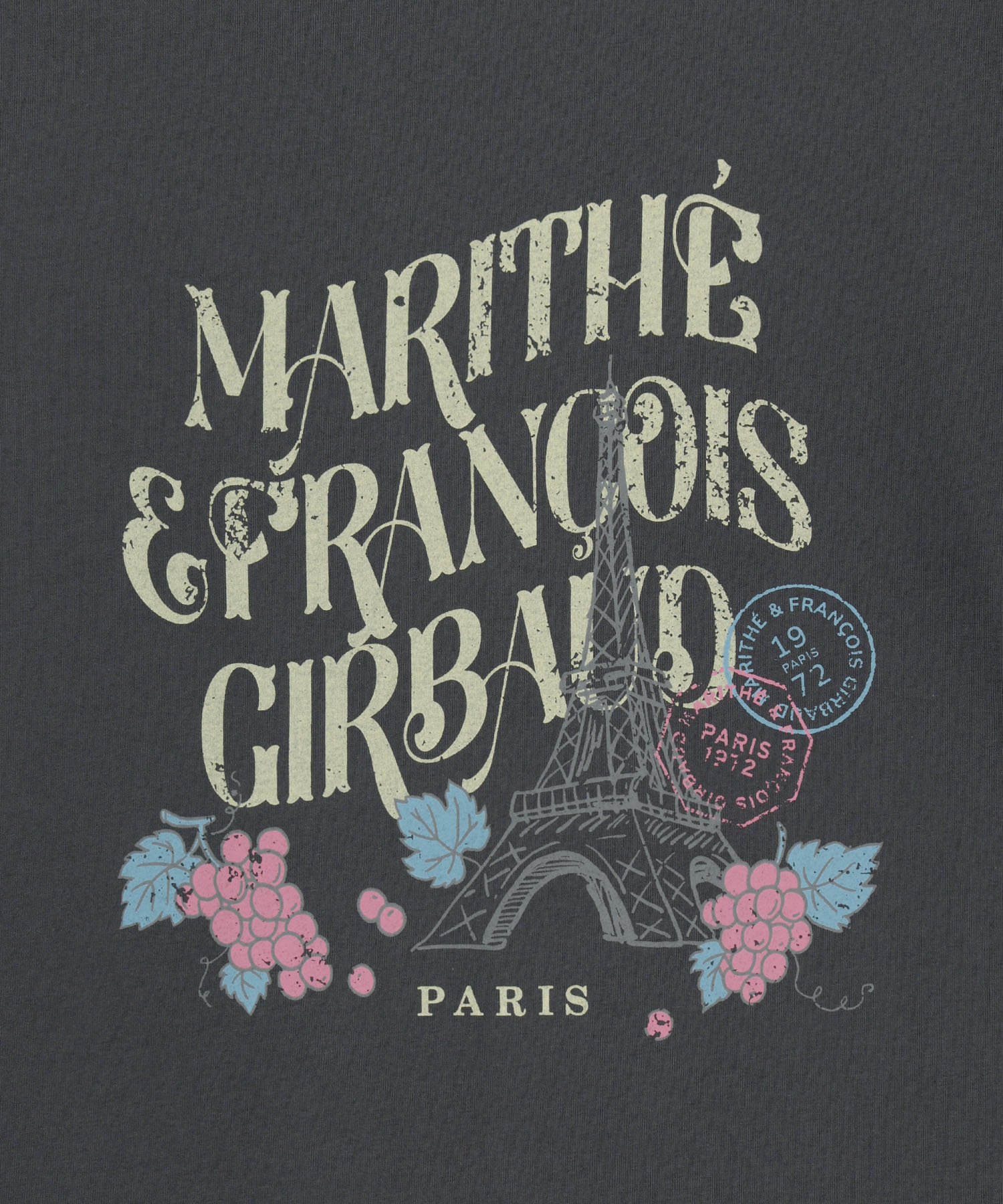 Marithe & Francois Girbaud - Vintage Eiffel Tower Logo Oversized Tee (Charcoal) product image 8 | TRAB K-Fashion Australia