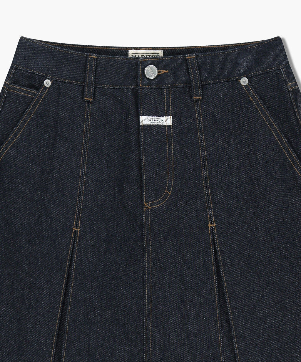Marithe & Francois Girbaud - Denim Pleated Mini Skirt (Dark Blue) product image 10 | TRAB K-Fashion Australia