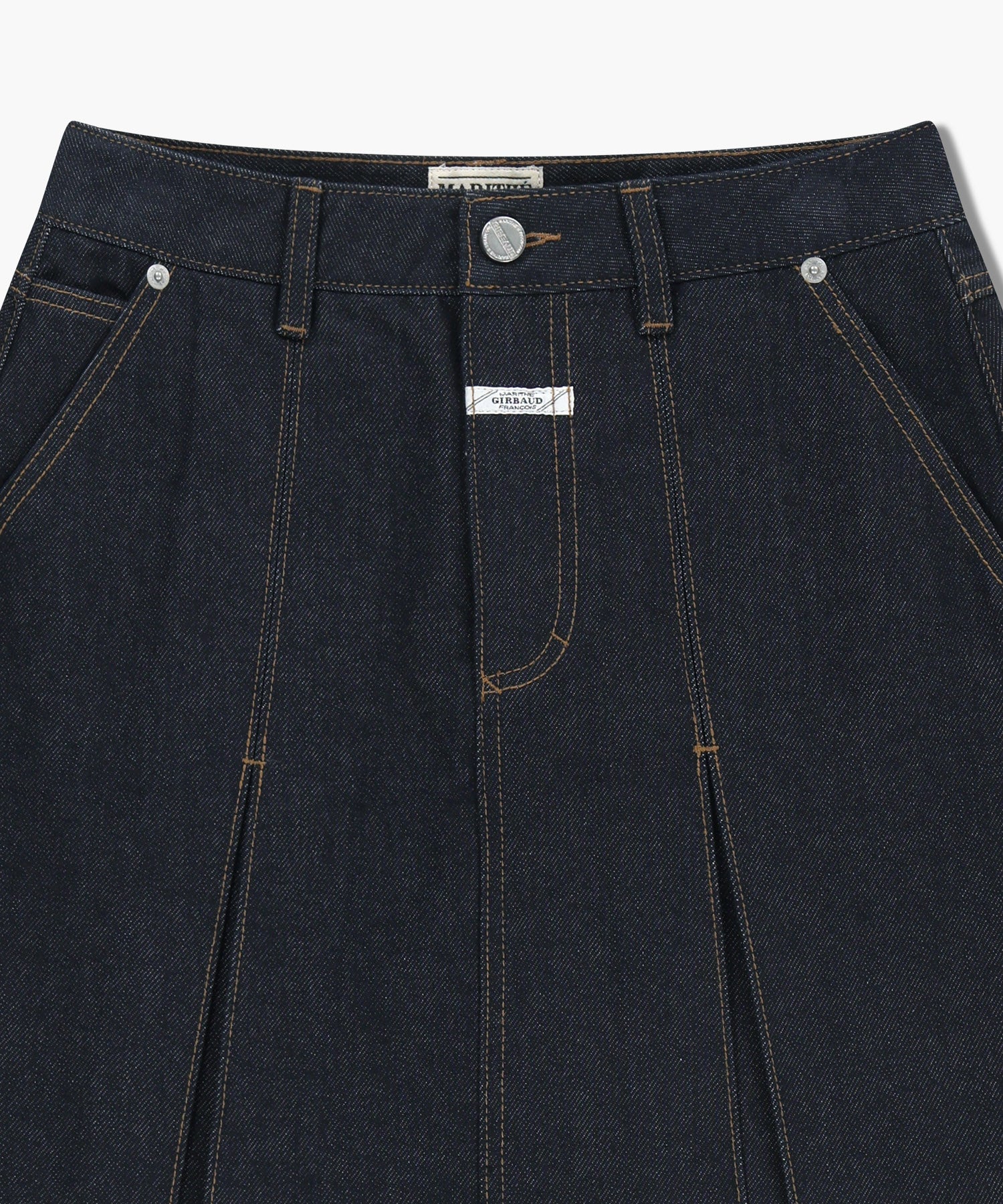 Marithe & Francois Girbaud - Denim Pleated Mini Skirt (Dark Blue) product image 10 | TRAB K-Fashion Australia