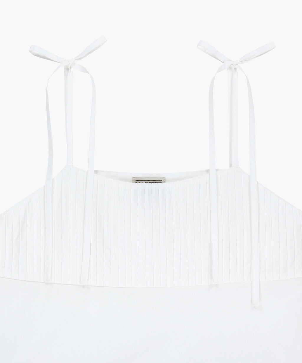 Marithe & Francois Girbaud - Pintuck Camisole Blouse (White) product image 8 | TRAB K-Fashion Australia