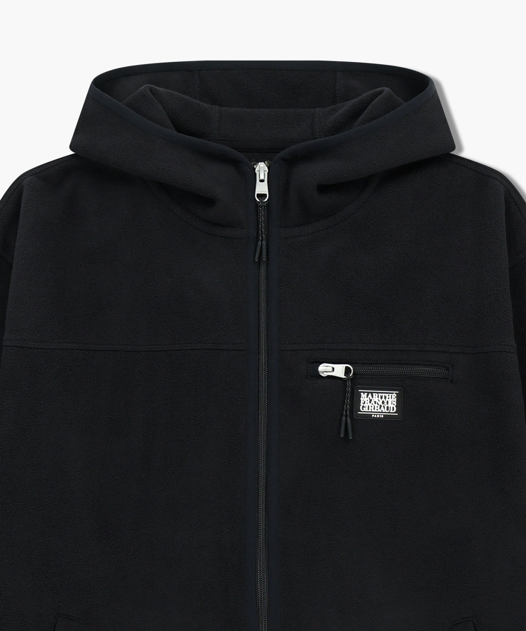 Marithe & Francois Girbaud - Marithe Sport Fleece Hood Zip-up Jacket (Black) product image 8 | TRAB K-Fashion Australia