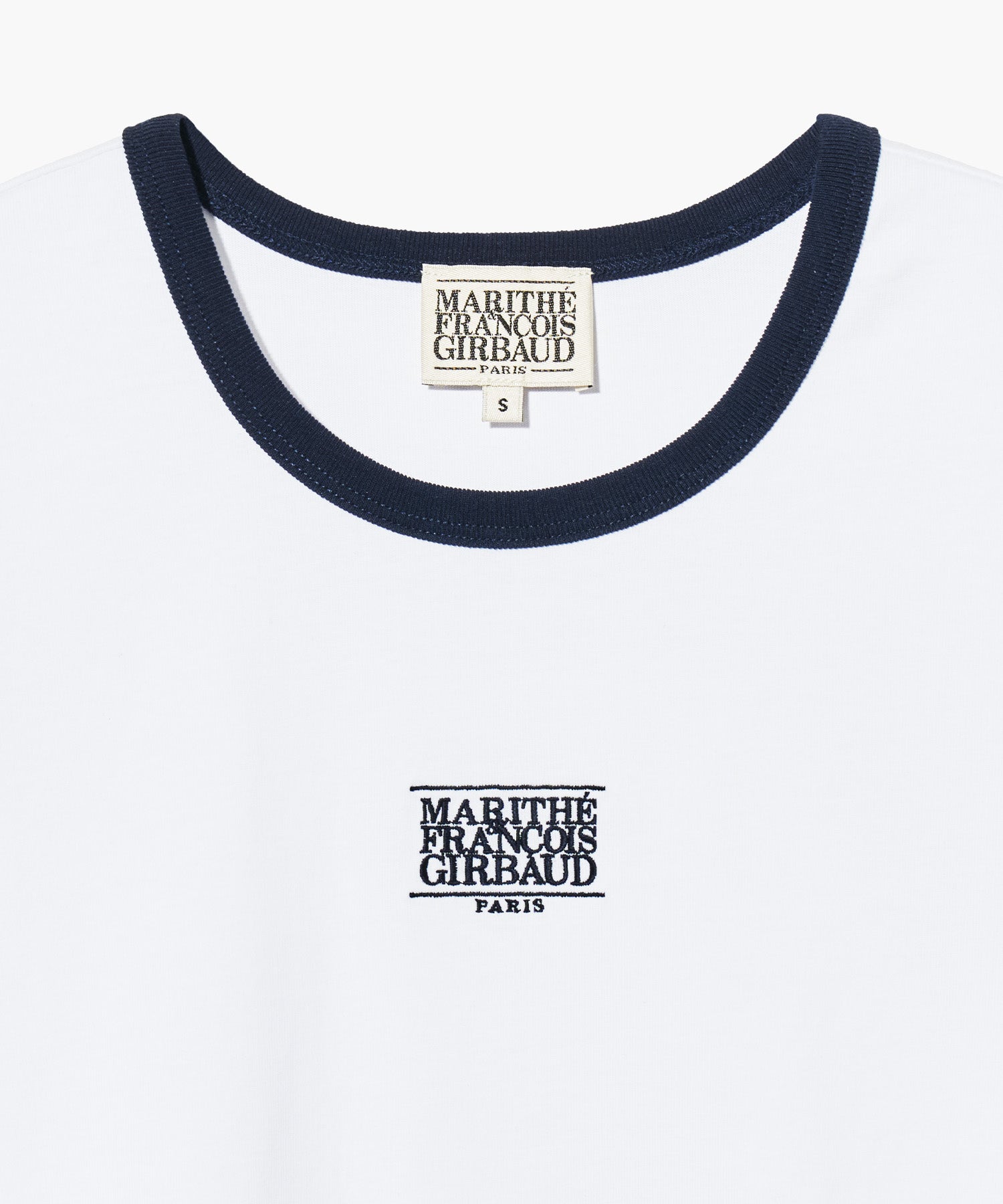 Marithe & Francois Girbaud - Classic Logo Ringer Tee (White) product image 8 | TRAB K-Fashion Australia