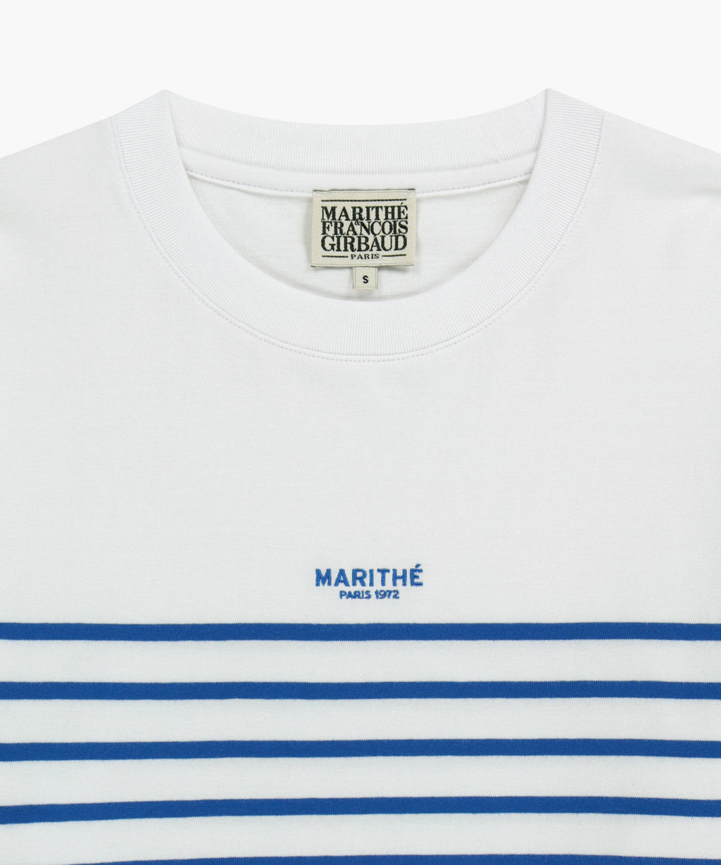 Marithe & Francois Girbaud - Block Stripe Long Sleeve Tee (Blue) product image 8 | TRAB K-Fashion Australia