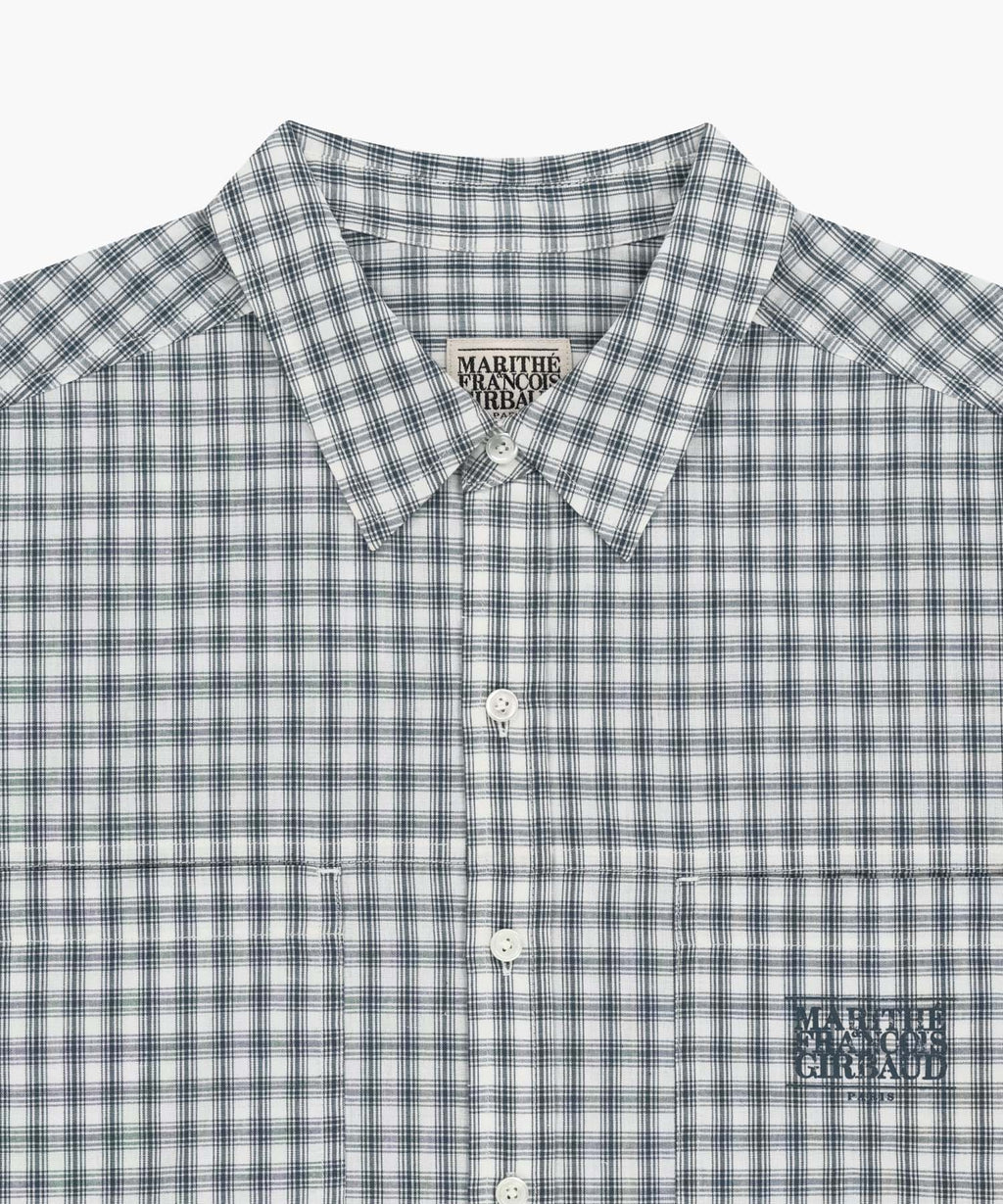 Marithe & Francois Girbaud - Check Half Sleeve Shirt (Ivory) product image 8 | TRAB K-Fashion Australia