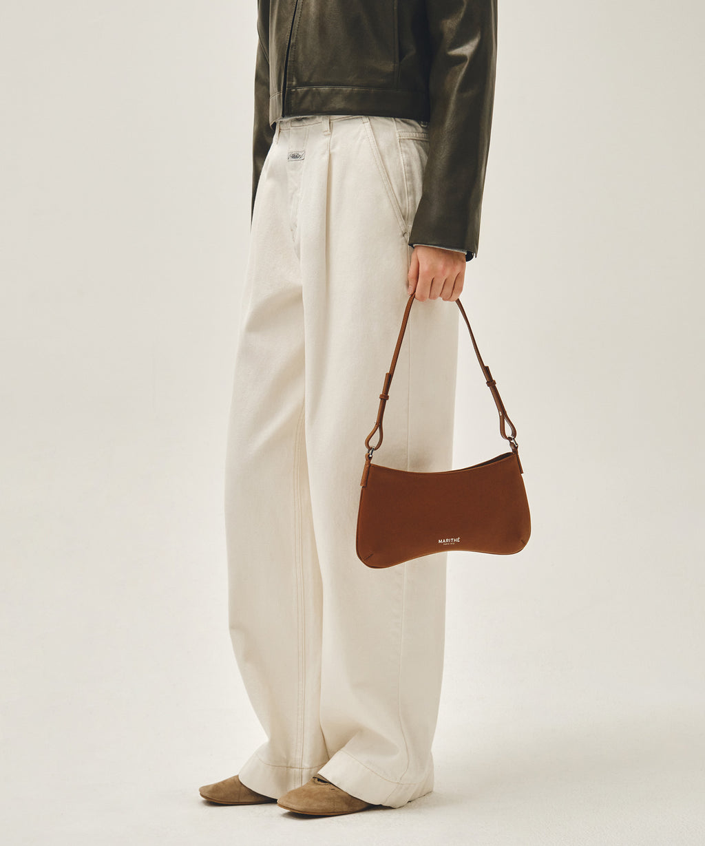 Marithe & Francois Girbaud - Regular Logo Mini Peanut Bag (Brown) product image 10 | TRAB K-Fashion Australia