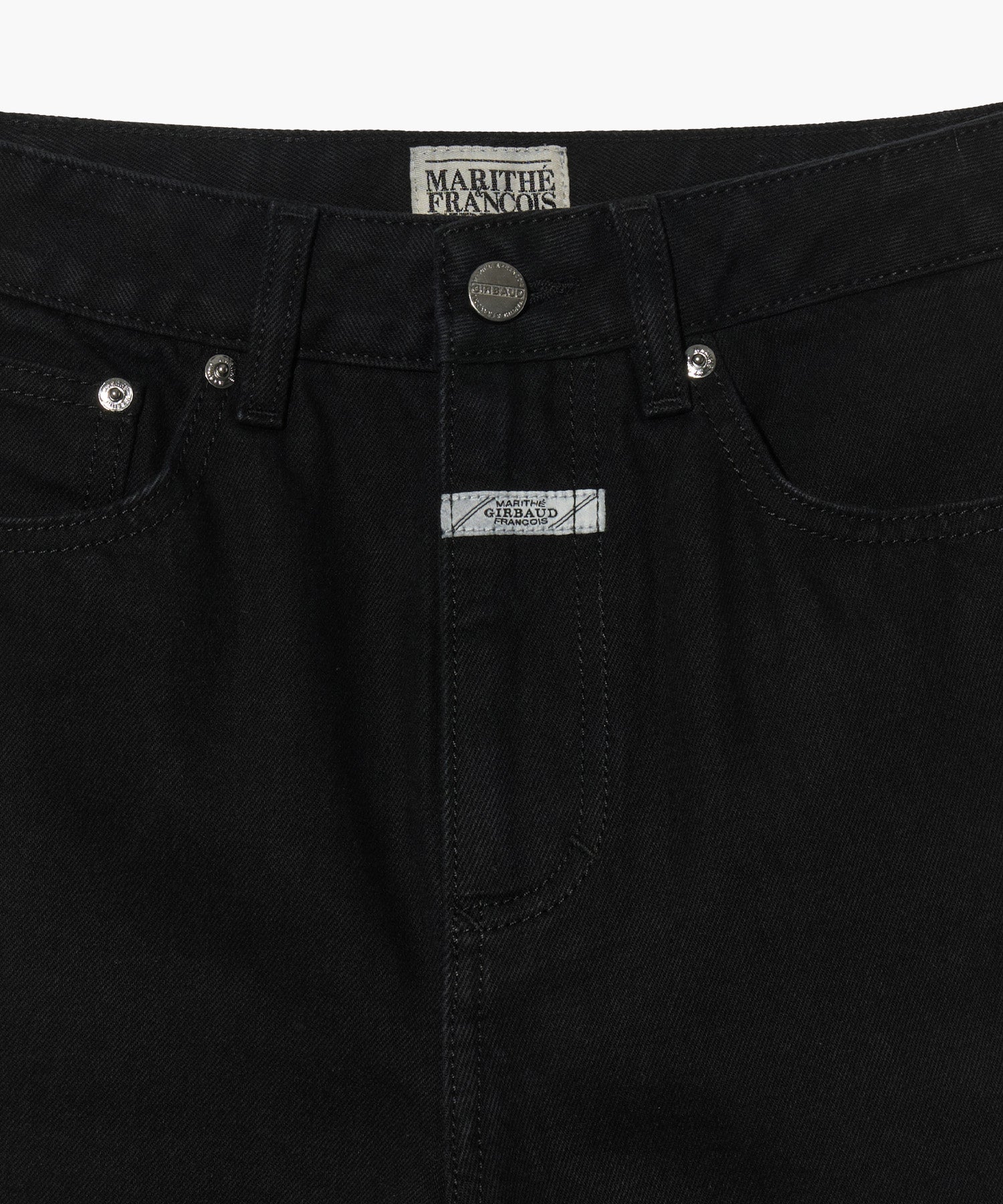 Marithe & Francois Girbaud - Long Bermuda Denim Pants (Black) product image 8 | TRAB K-Fashion Australia