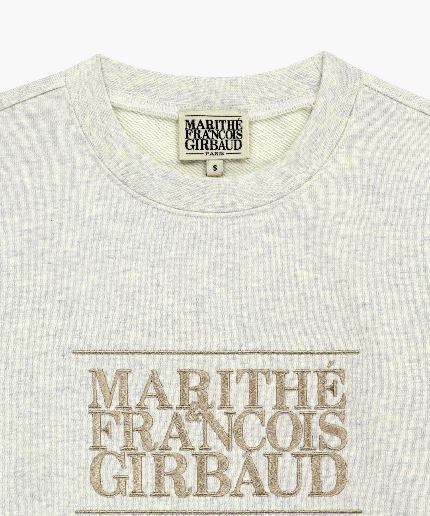 Marithe & Francois Girbaud - Classic Logo Embroidery Sweatshirt (Oatmeal) product image 8 | TRAB K-Fashion Australia