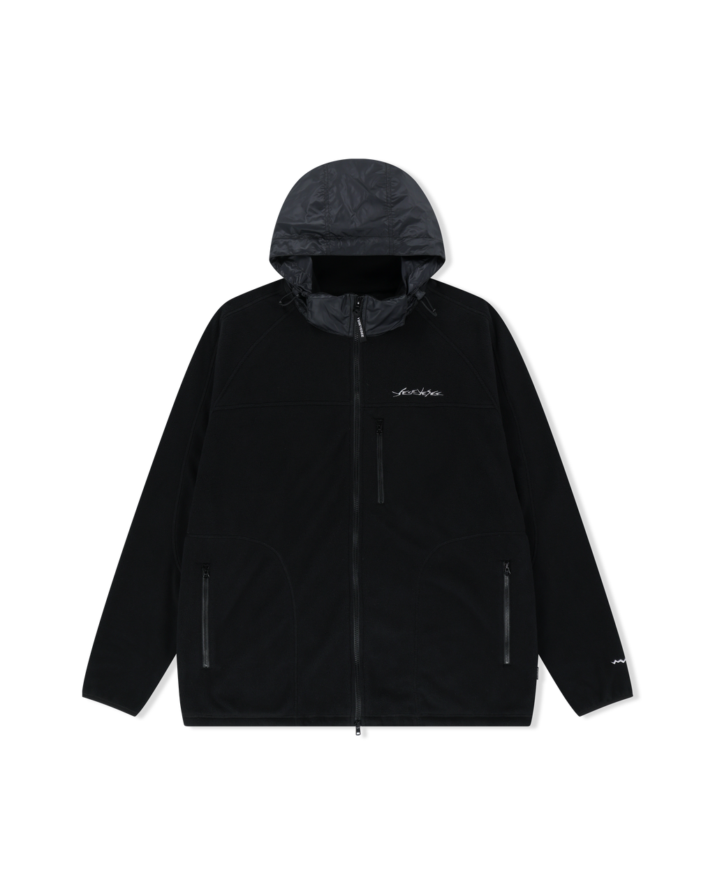 yeseyesee - Y.E.S Fleece Full Zip Jacket (Black) product image 1 | TRAB K-Fashion Australia