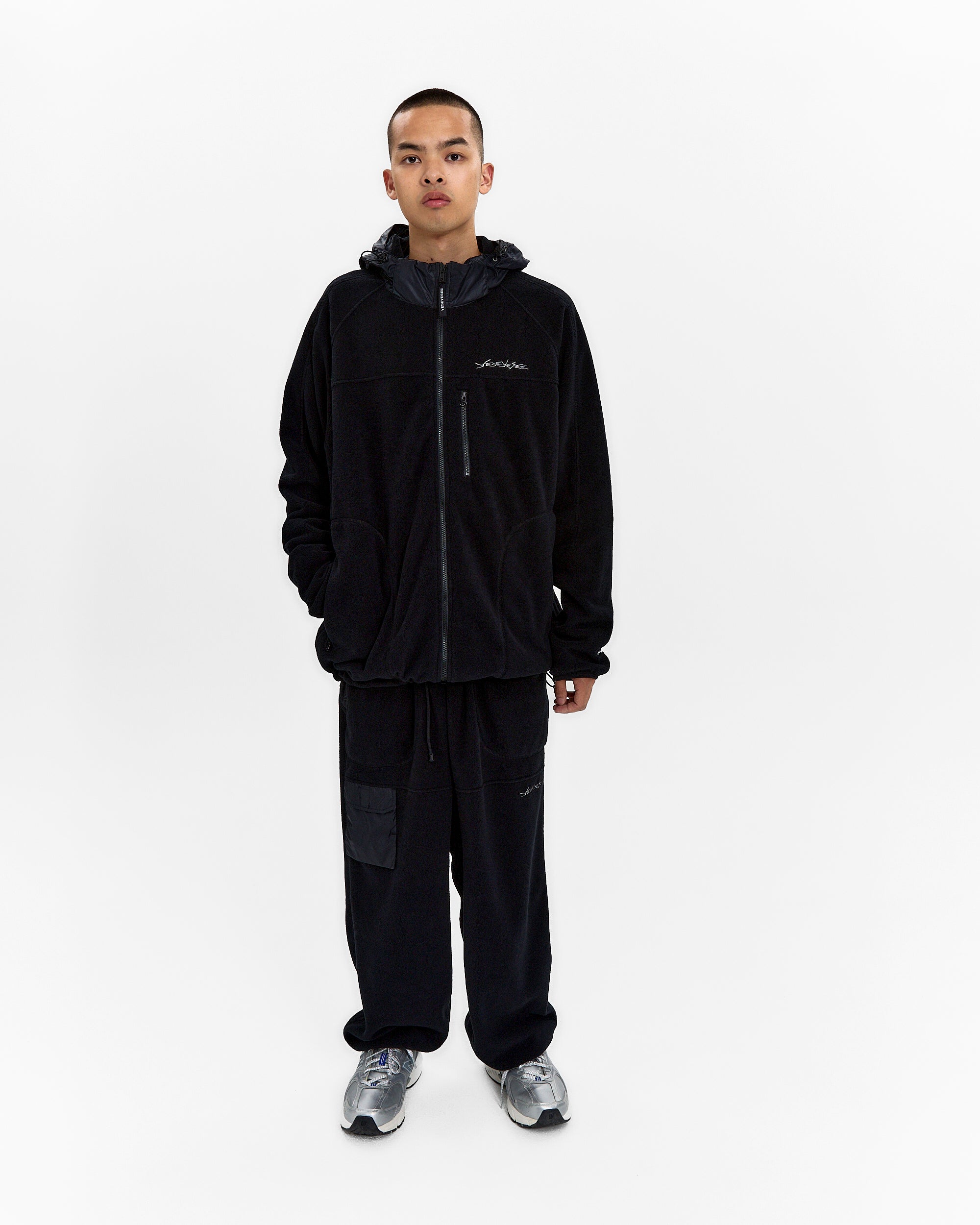 yeseyesee - Y.E.S Fleece Full Zip Jacket (Black) product image 10 | TRAB K-Fashion Australia