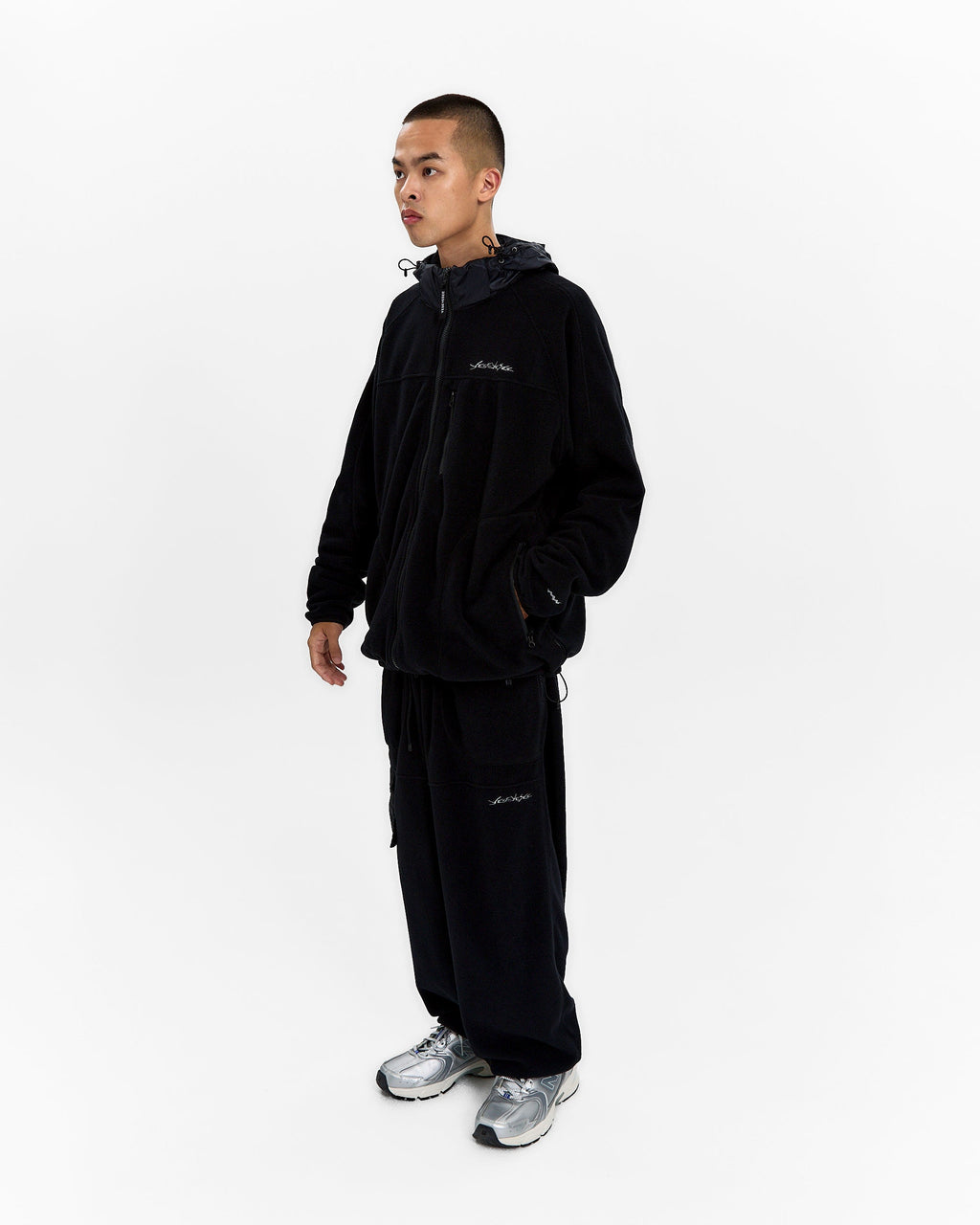 yeseyesee - Y.E.S Fleece Full Zip Jacket (Black) product image 11 | TRAB K-Fashion Australia