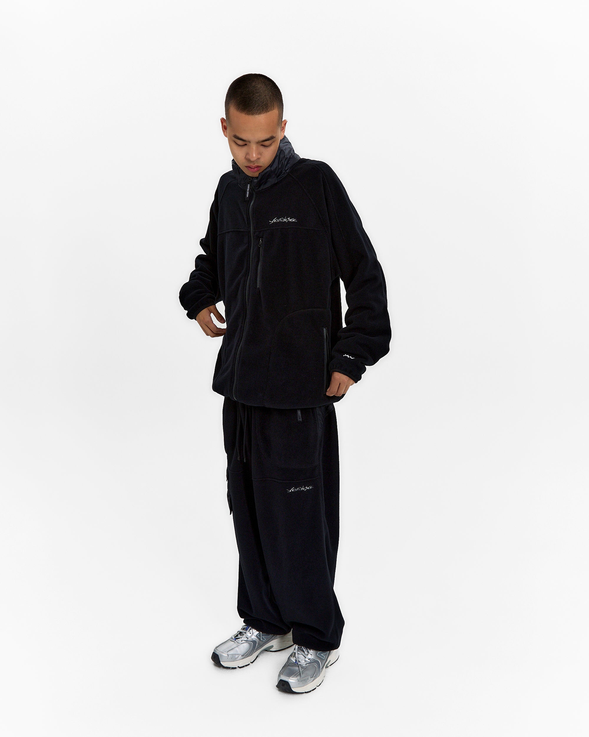 yeseyesee - Y.E.S Fleece Full Zip Jacket (Black) product image 15 | TRAB K-Fashion Australia