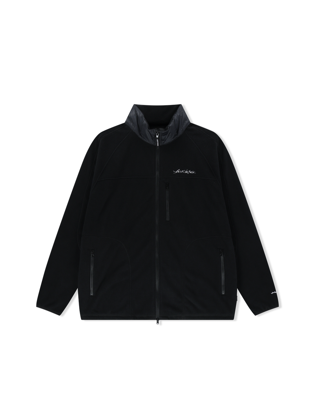 yeseyesee - Y.E.S Fleece Full Zip Jacket (Black) product image 3 | TRAB K-Fashion Australia