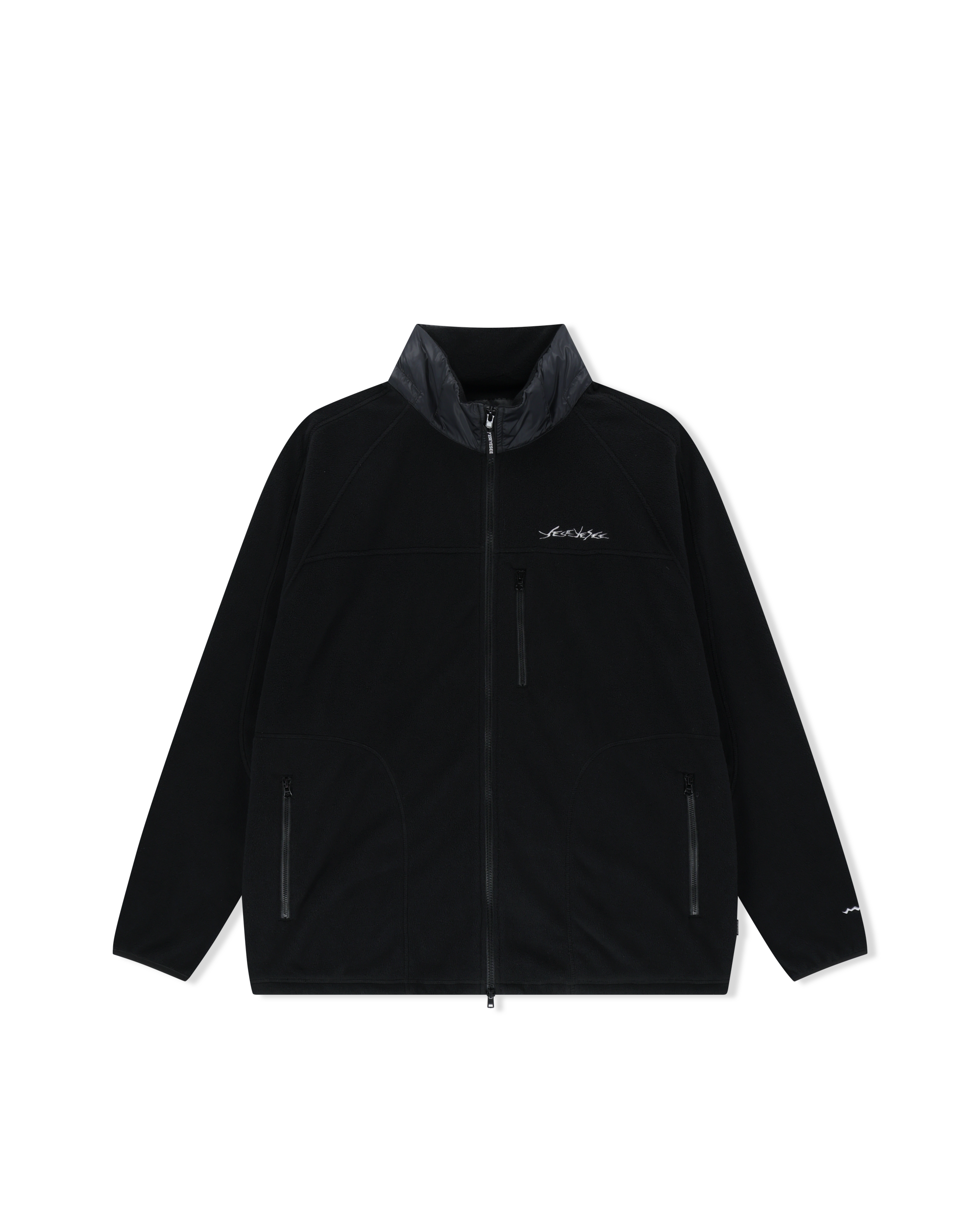 yeseyesee - Y.E.S Fleece Full Zip Jacket (Black) product image 3 | TRAB K-Fashion Australia