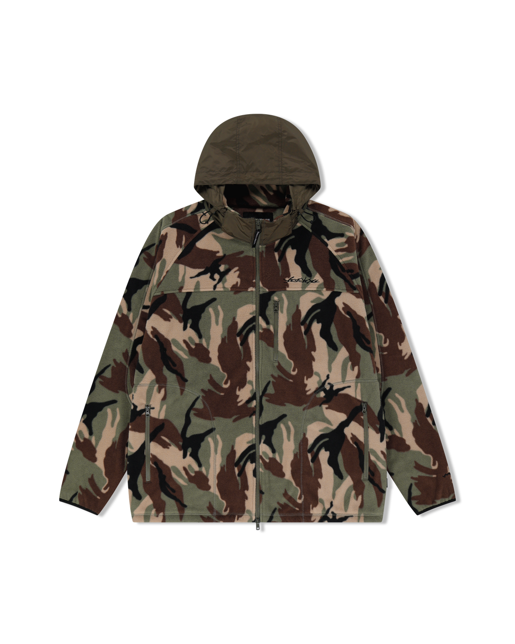 yeseyesee - Y.E.S Fleece Full Zip Jacket (Camo) product image 1 | TRAB K-Fashion Australia