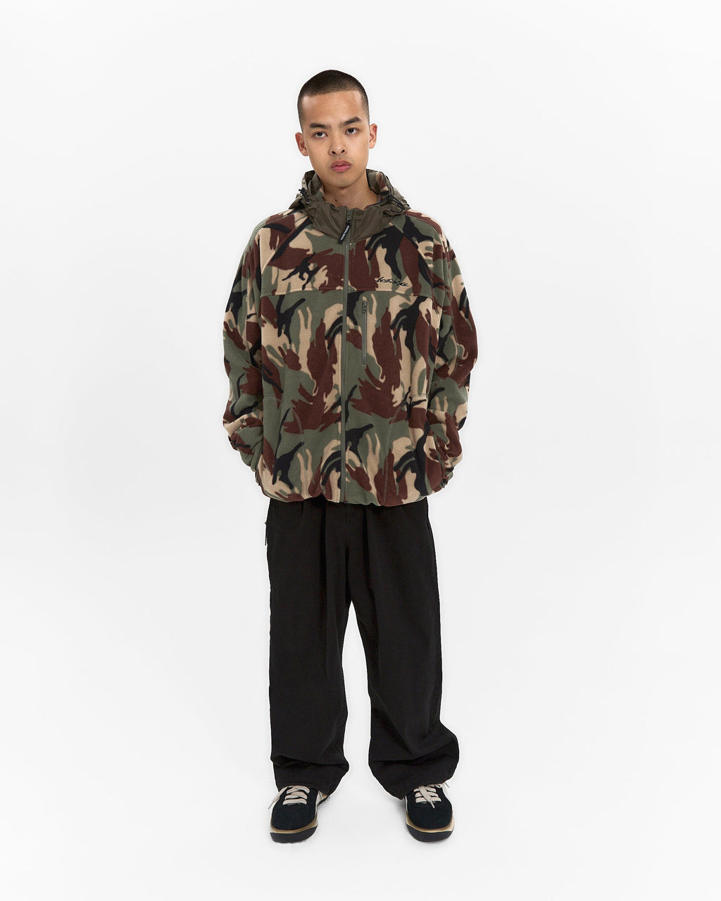 yeseyesee - Y.E.S Fleece Full Zip Jacket (Camo) product image 10 | TRAB K-Fashion Australia