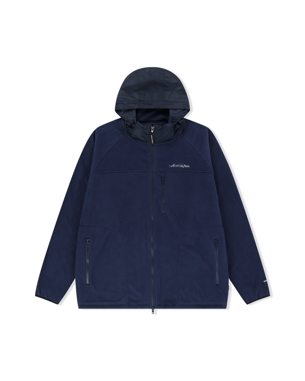 yeseyesee - Y.E.S Fleece Full Zip Jacket (Navy) product image 1 | TRAB K-Fashion Australia