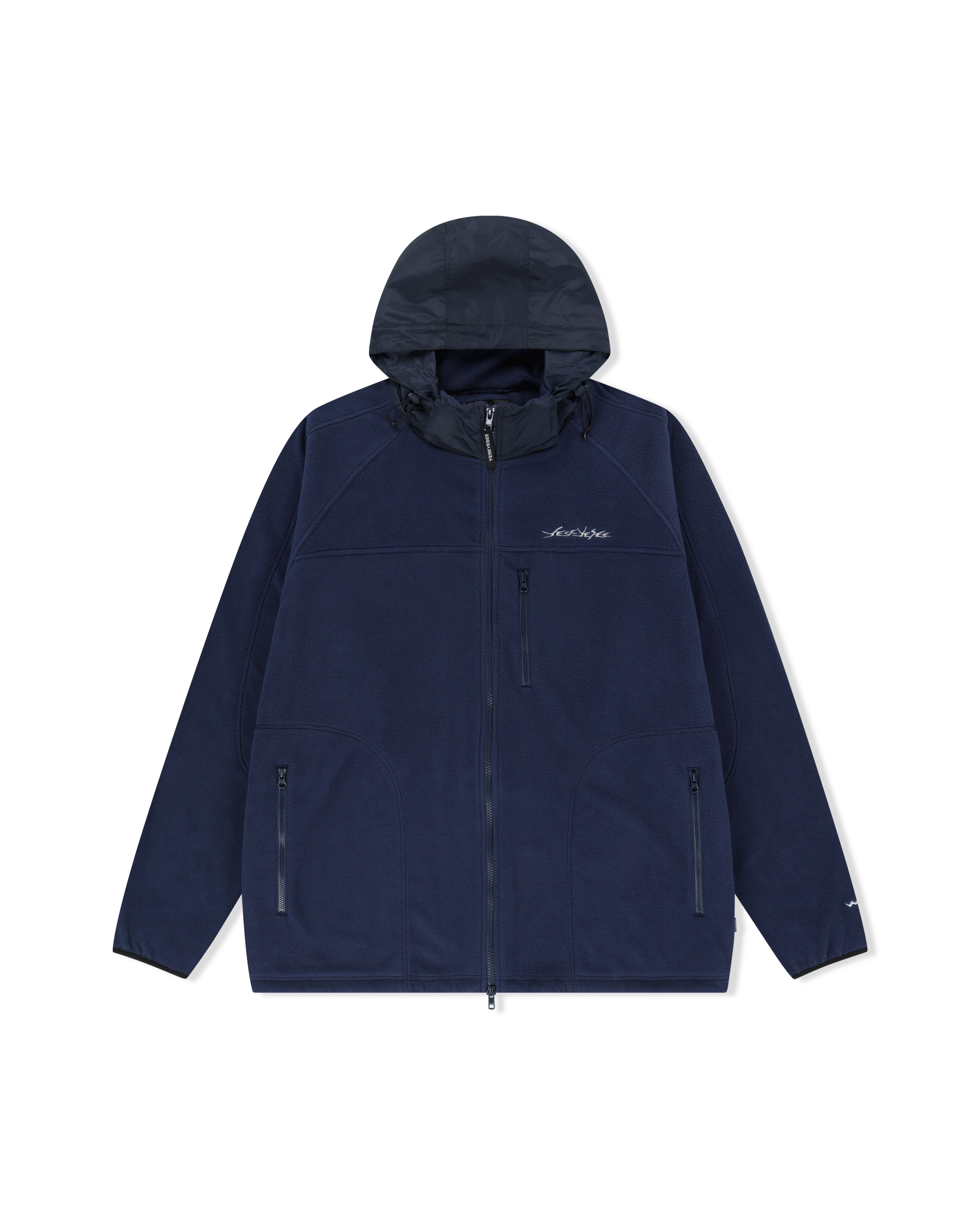 yeseyesee - Y.E.S Fleece Full Zip Jacket (Navy) product image 1 | TRAB K-Fashion Australia